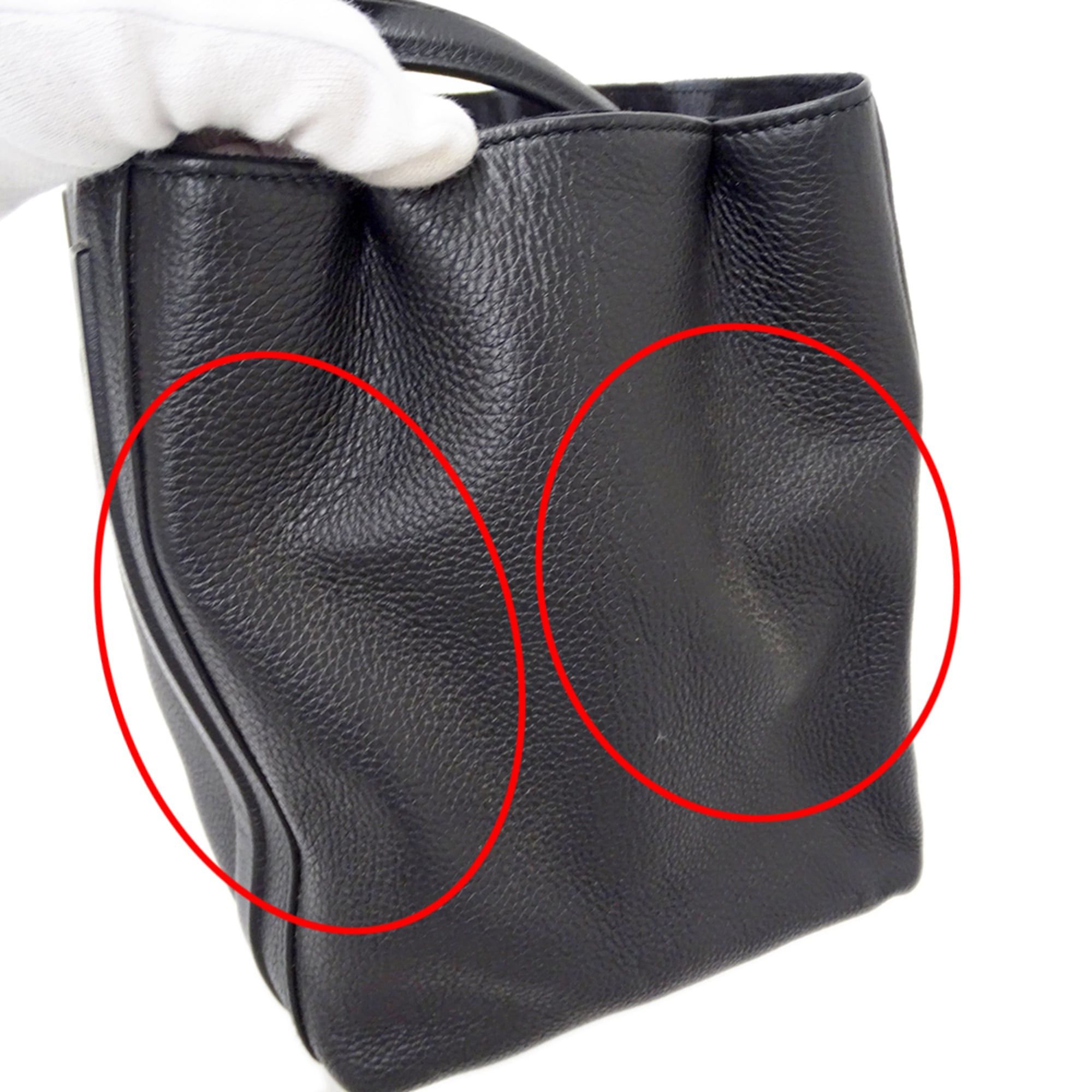 Bvlgari BVLGARI Women's Handbag, Brand Name, Handbag/Shoulder Bag, 2-way, Leather, Black Size ONE SIZE - 14 Thumbnail