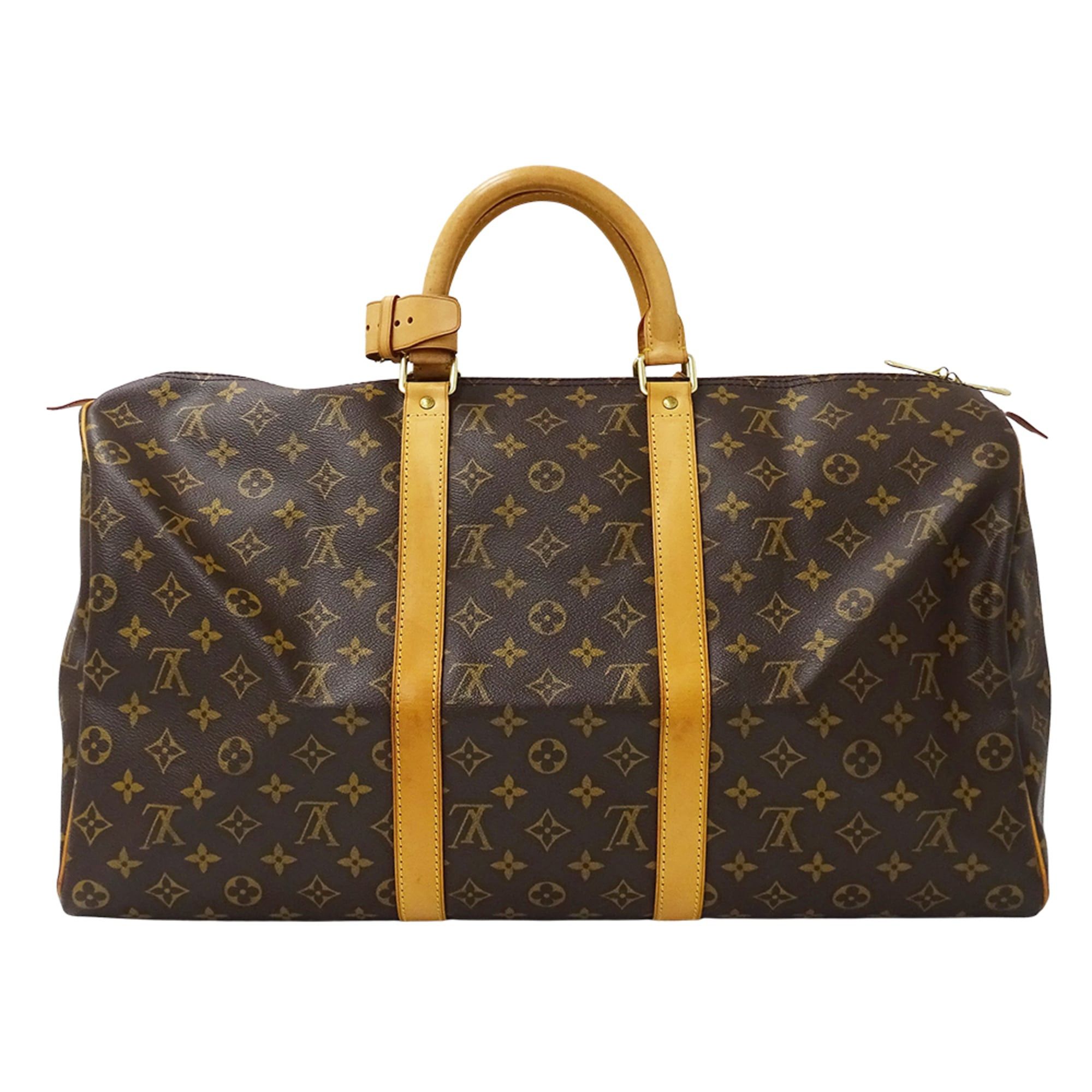 Louis Vuitton Louis Vuitton Handbag Monogram Women's Men's Brand Boston Bag Keepall 50 M41426 Brown Size ONE SIZE - 2 Thumbnail