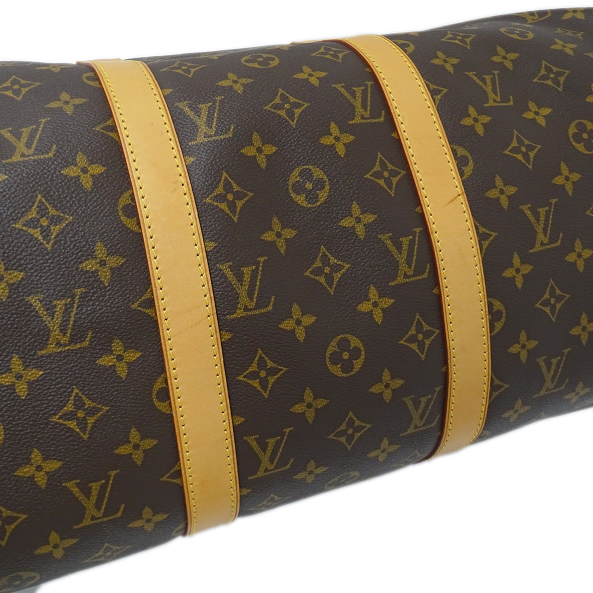 Louis Vuitton Louis Vuitton Handbag Monogram Women's Men's Brand Boston Bag Keepall 50 M41426 Brown Size ONE SIZE - 11 Thumbnail