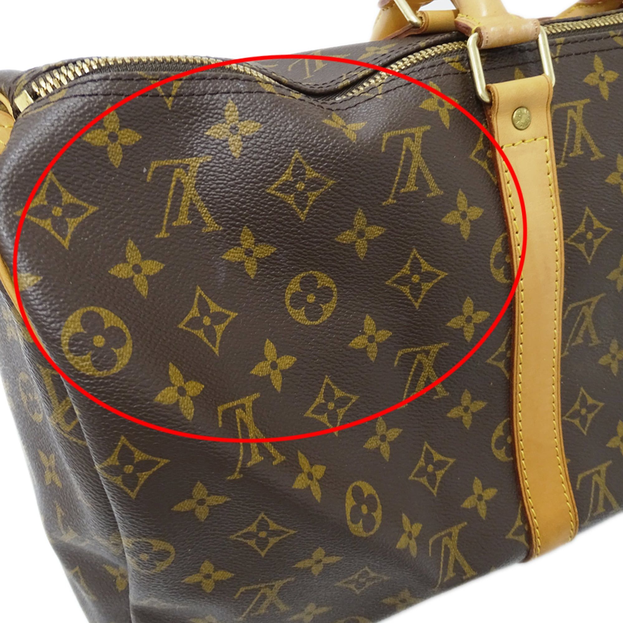 Louis Vuitton Louis Vuitton Handbag Monogram Women's Men's Brand Boston Bag Keepall 50 M41426 Brown Size ONE SIZE - 14 Thumbnail
