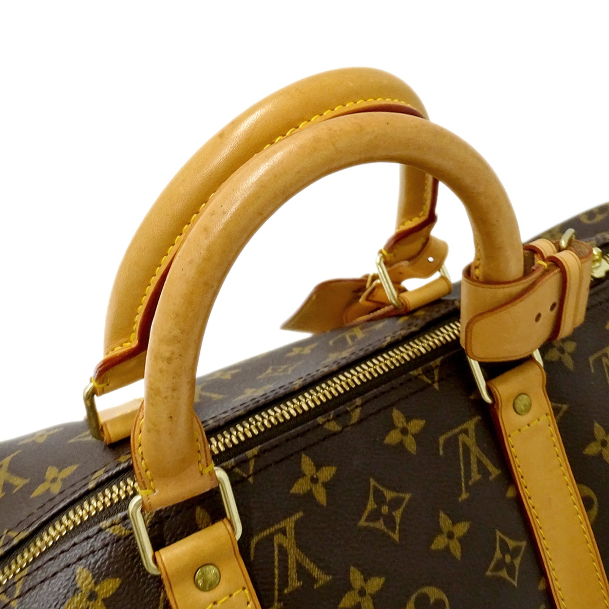 Louis Vuitton Louis Vuitton Handbag Monogram Women's Men's Brand Boston Bag Keepall 50 M41426 Brown Size ONE SIZE - 16 Thumbnail