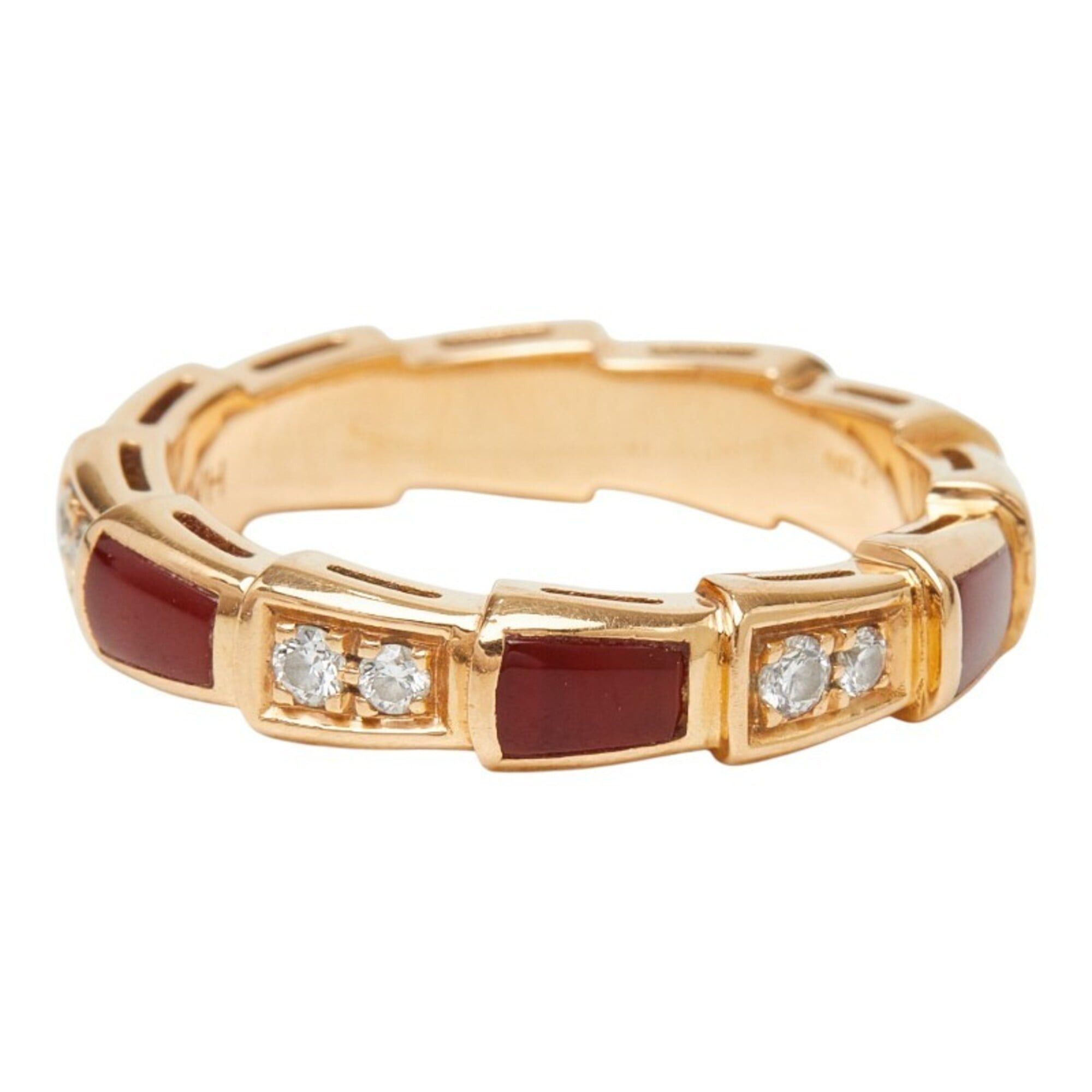 Bvlgari Bulgari Serpenti Viper Ring, Size #50, 18KPG Pink Gold, Au750 stamped, Women's, BVLGARI Size ONE SIZE - 4 Thumbnail