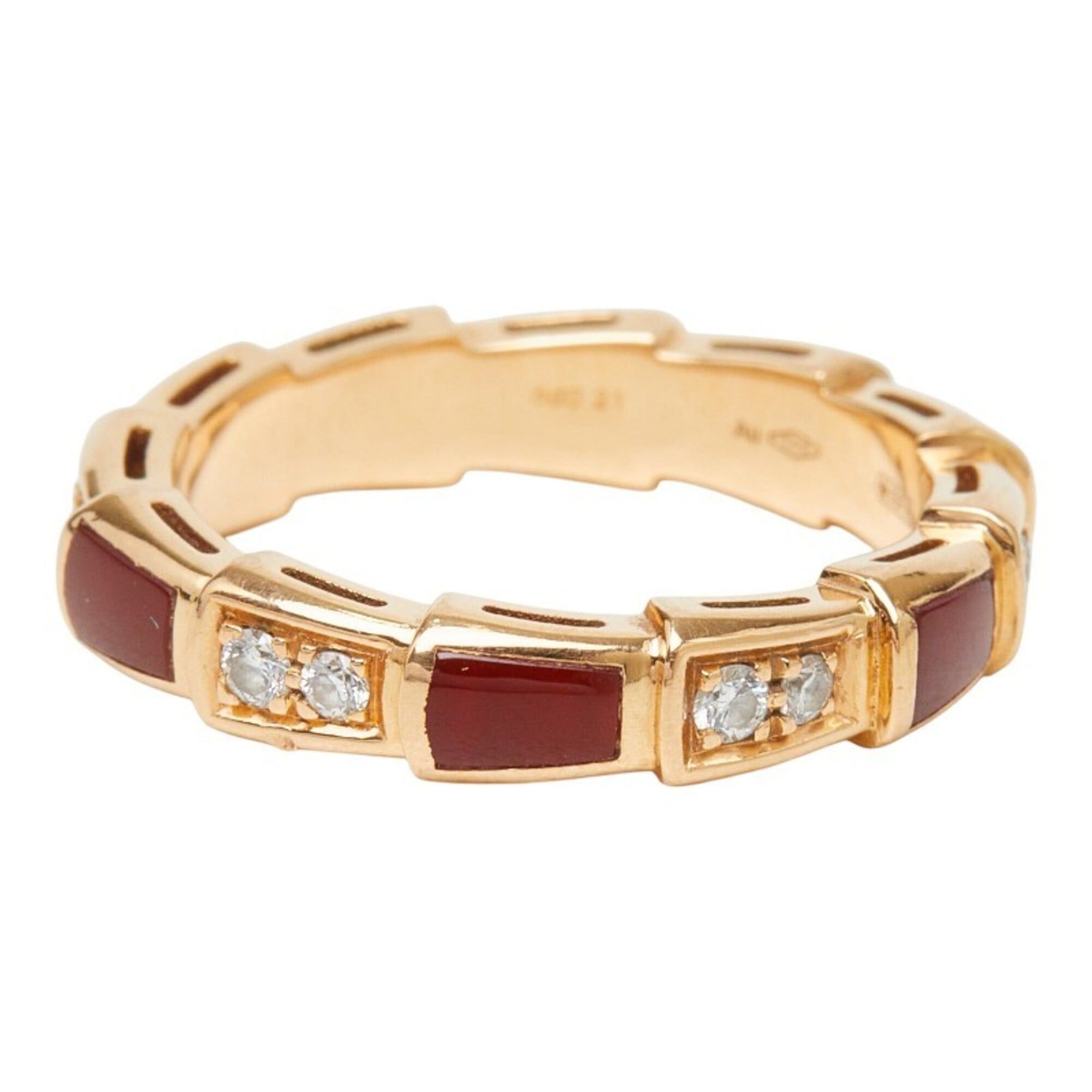 Bvlgari Bulgari Serpenti Viper Ring, Size #50, 18KPG Pink Gold, Au750 stamped, Women's, BVLGARI Size ONE SIZE - 3 Thumbnail