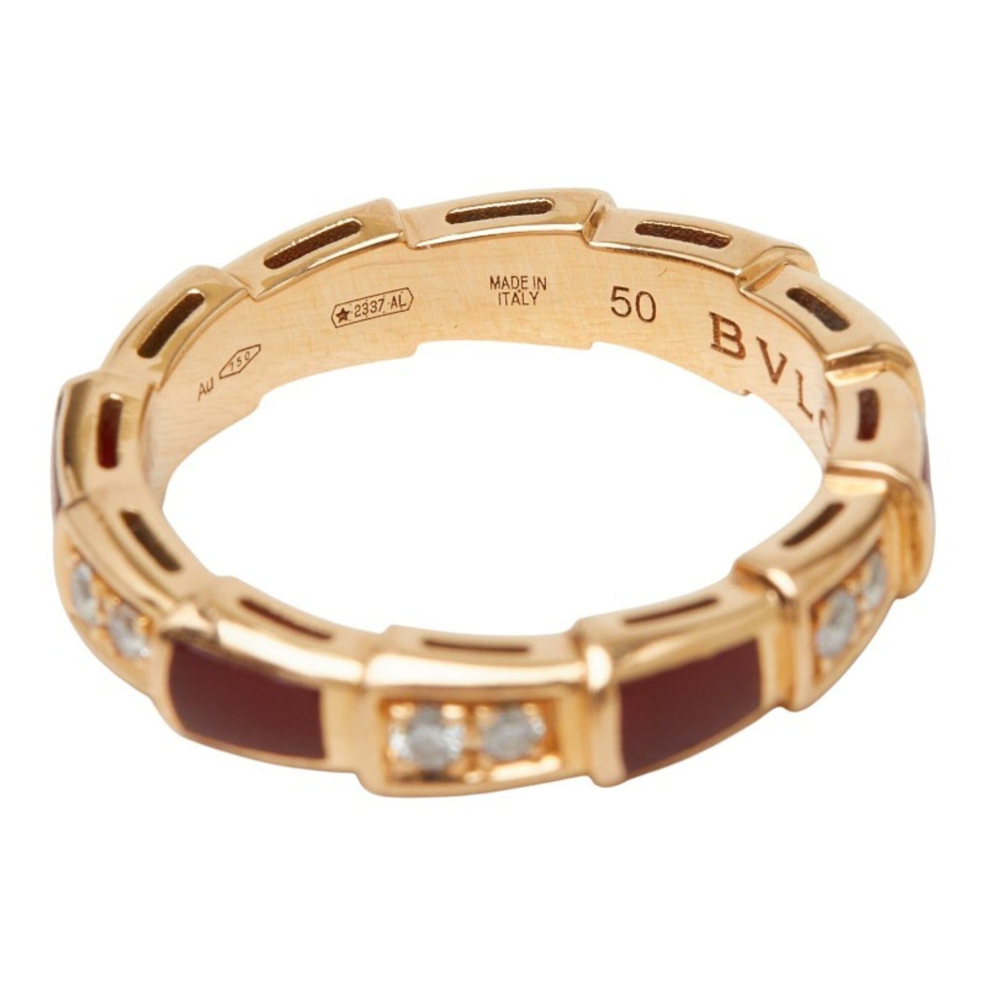 Bvlgari Bulgari Serpenti Viper Ring, Size #50, 18KPG Pink Gold, Au750 stamped, Women's, BVLGARI Size ONE SIZE - 7 Thumbnail