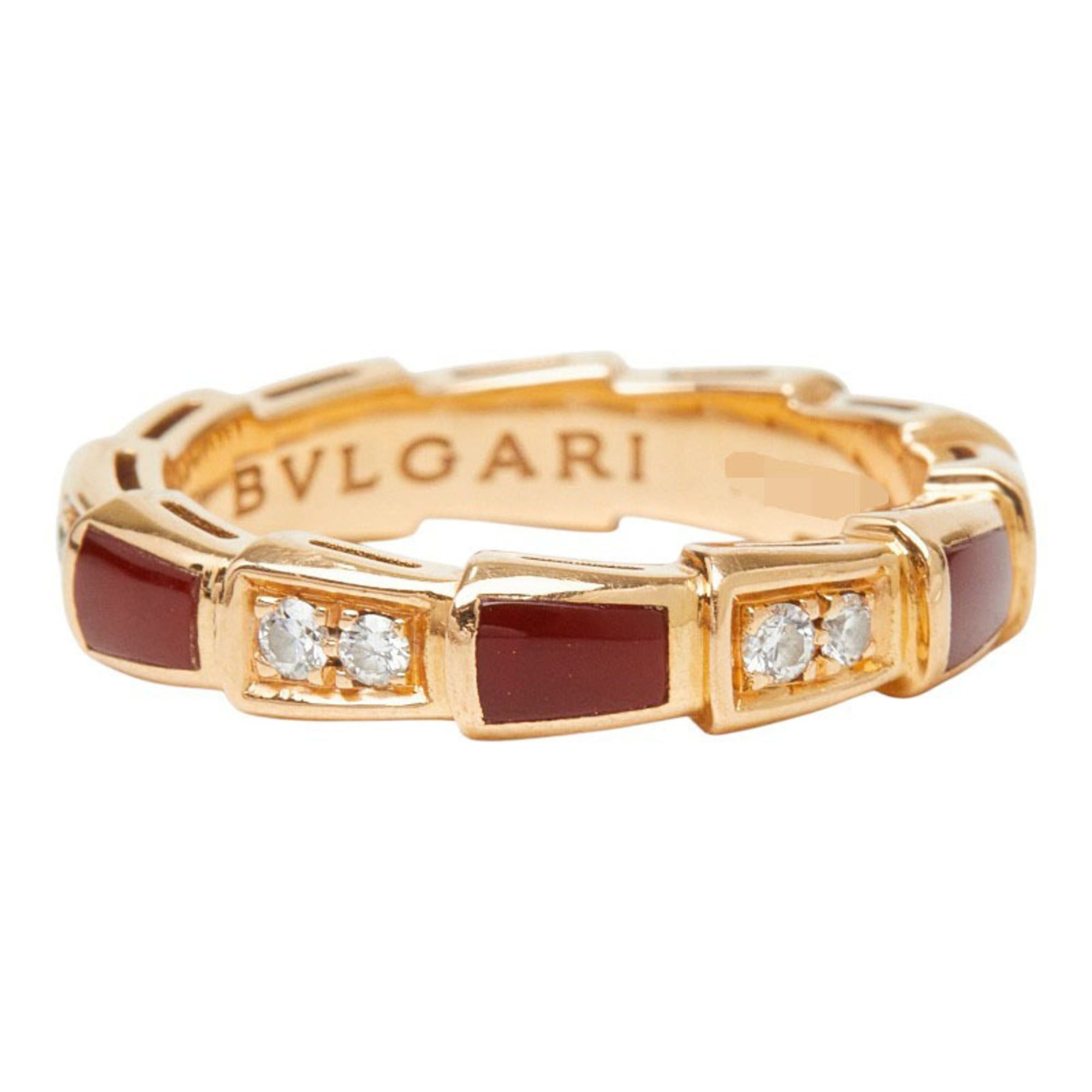 Bvlgari Bulgari Serpenti Viper Ring, Size #50, 18KPG Pink Gold, Au750 stamped, Women's, BVLGARI Size ONE SIZE - 5 Thumbnail