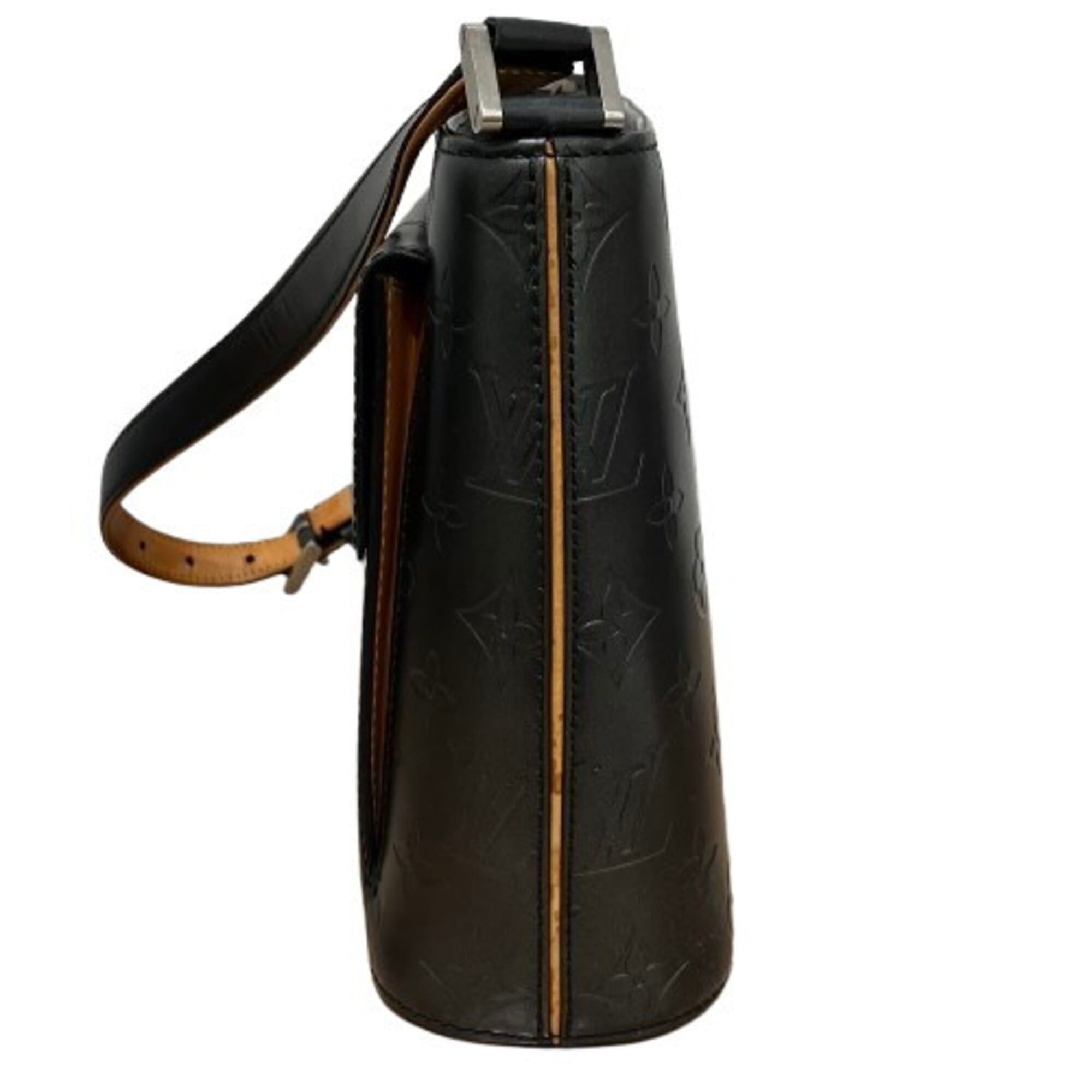 Louis Vuitton Louis Vuitton Monogram Mat Alston M55122 Black Shoulder Bag Size ONE SIZE - 4 Thumbnail