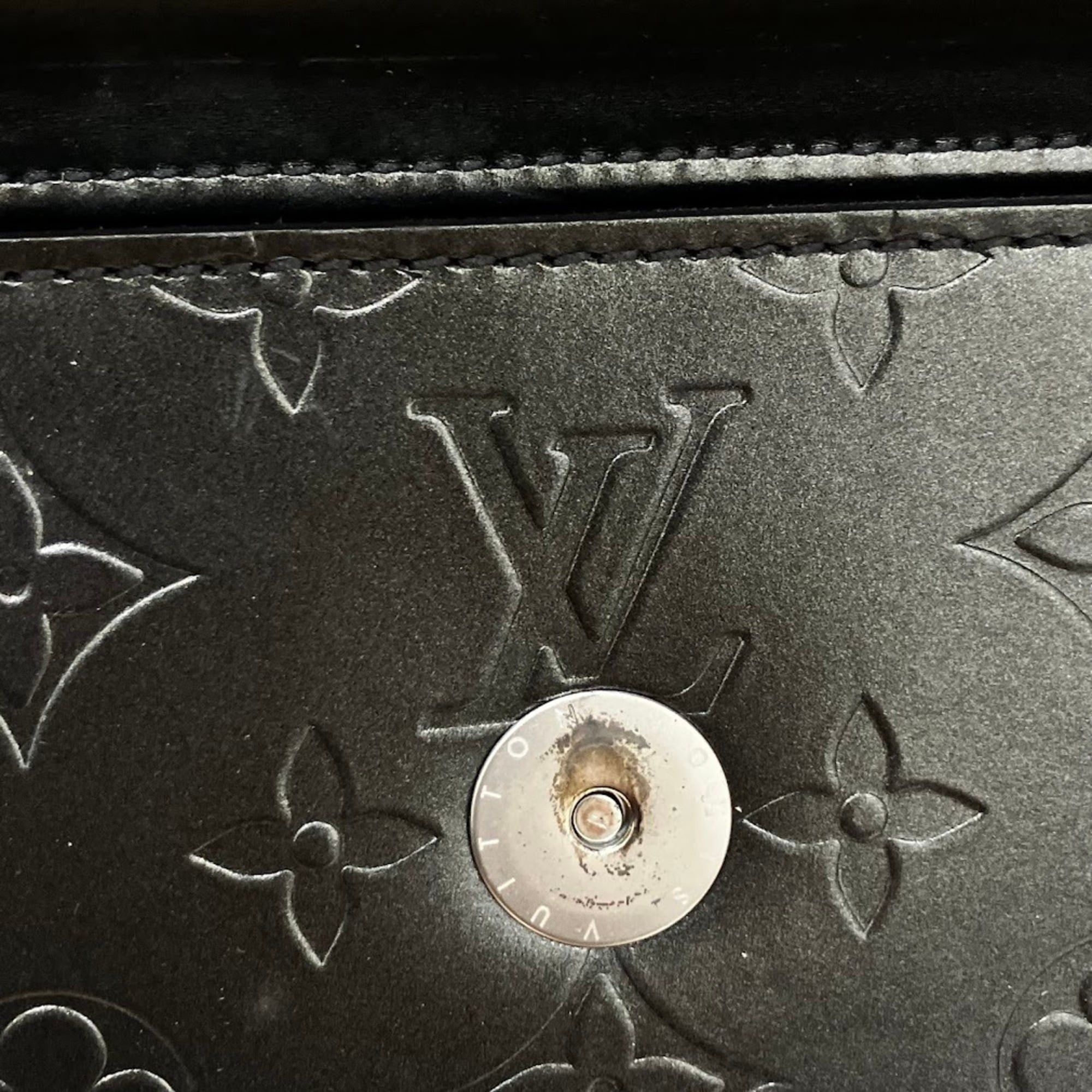 Louis Vuitton Louis Vuitton Monogram Mat Alston M55122 Black Shoulder Bag Size ONE SIZE - 12 Thumbnail