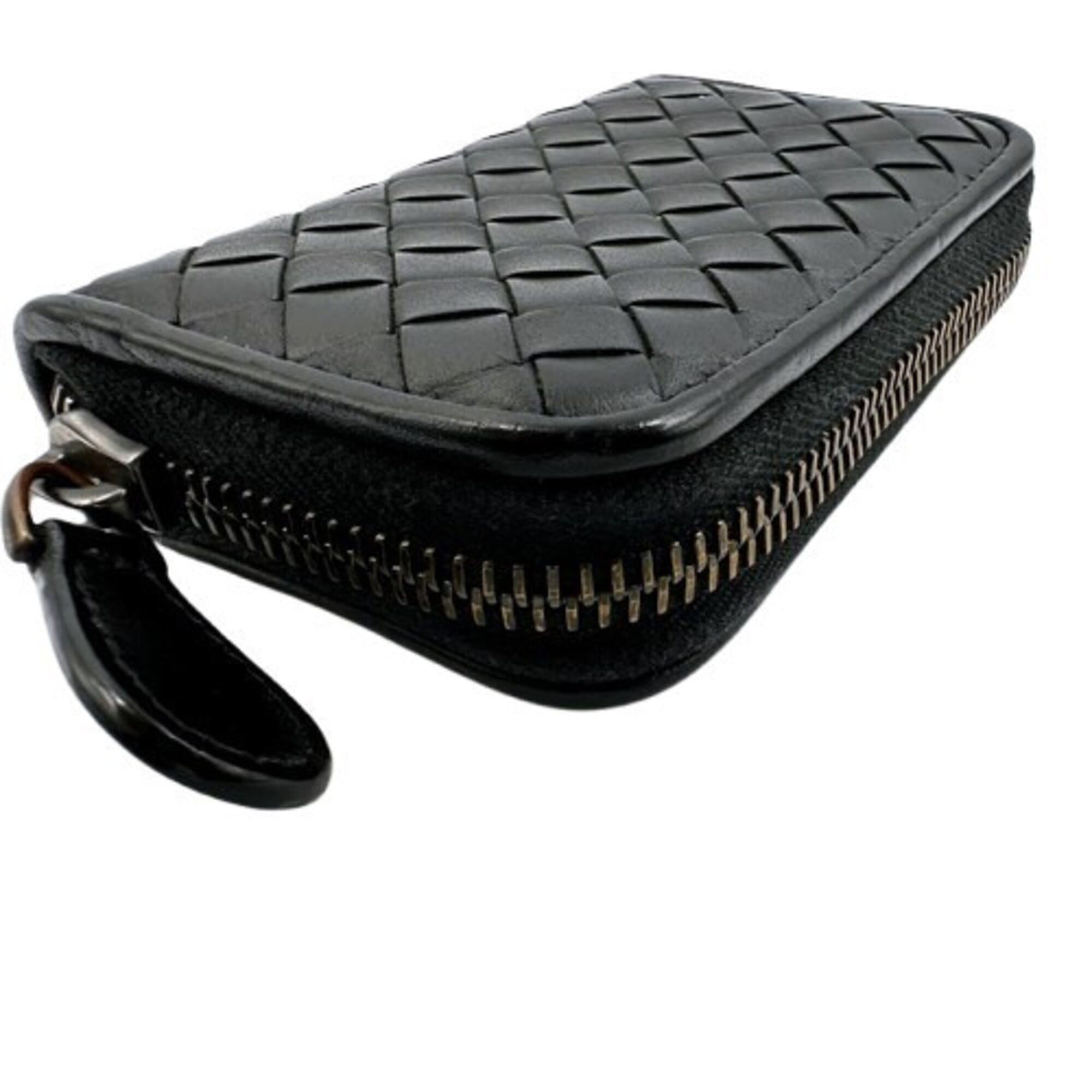 Bottega Veneta BOTTEGA VENETA Coin Case, Intrecciato Weave, Black Size ONE SIZE - 3 Thumbnail