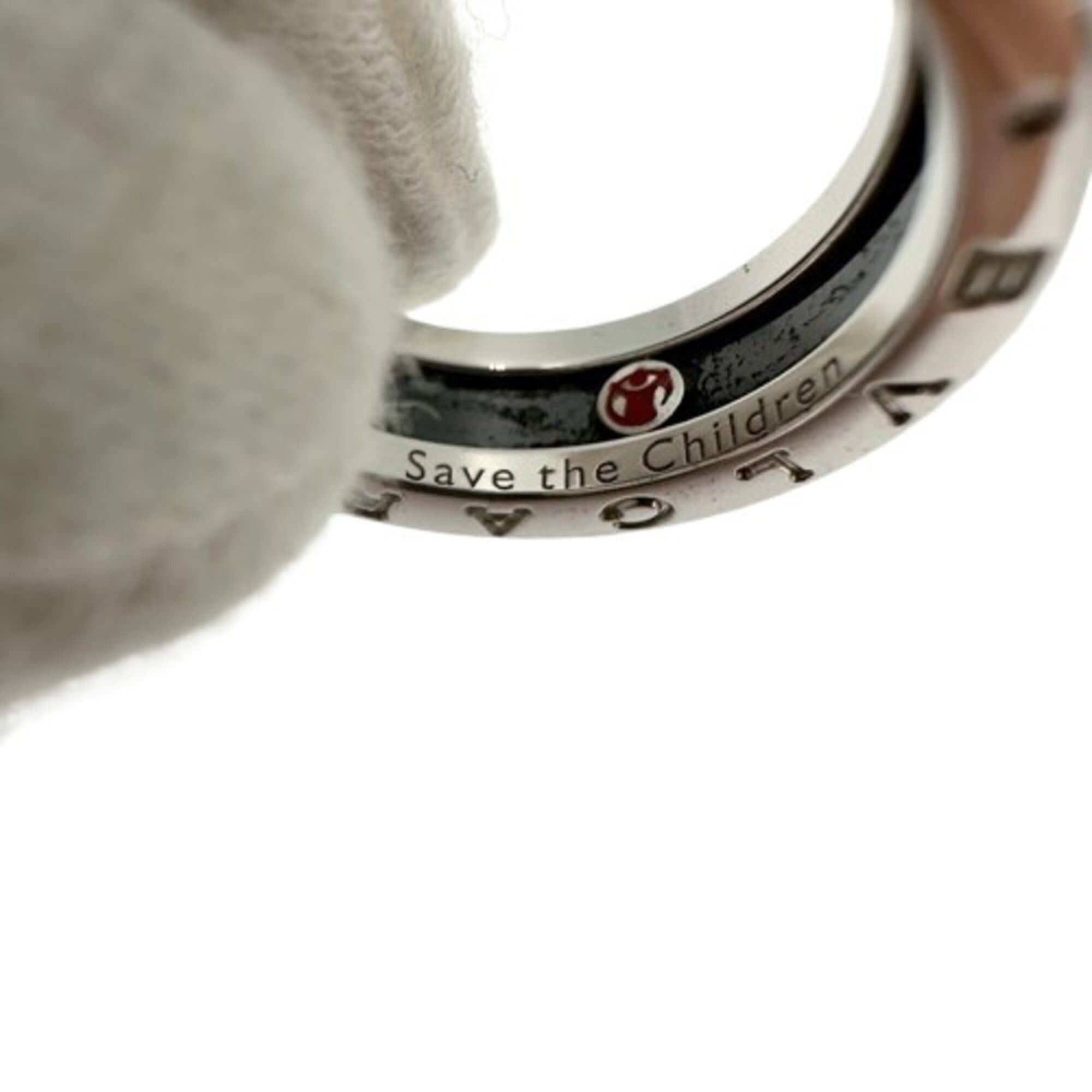 Bvlgari BVLGARI Save the Children Sterling Silver Ring Size ONE SIZE - 6 Thumbnail