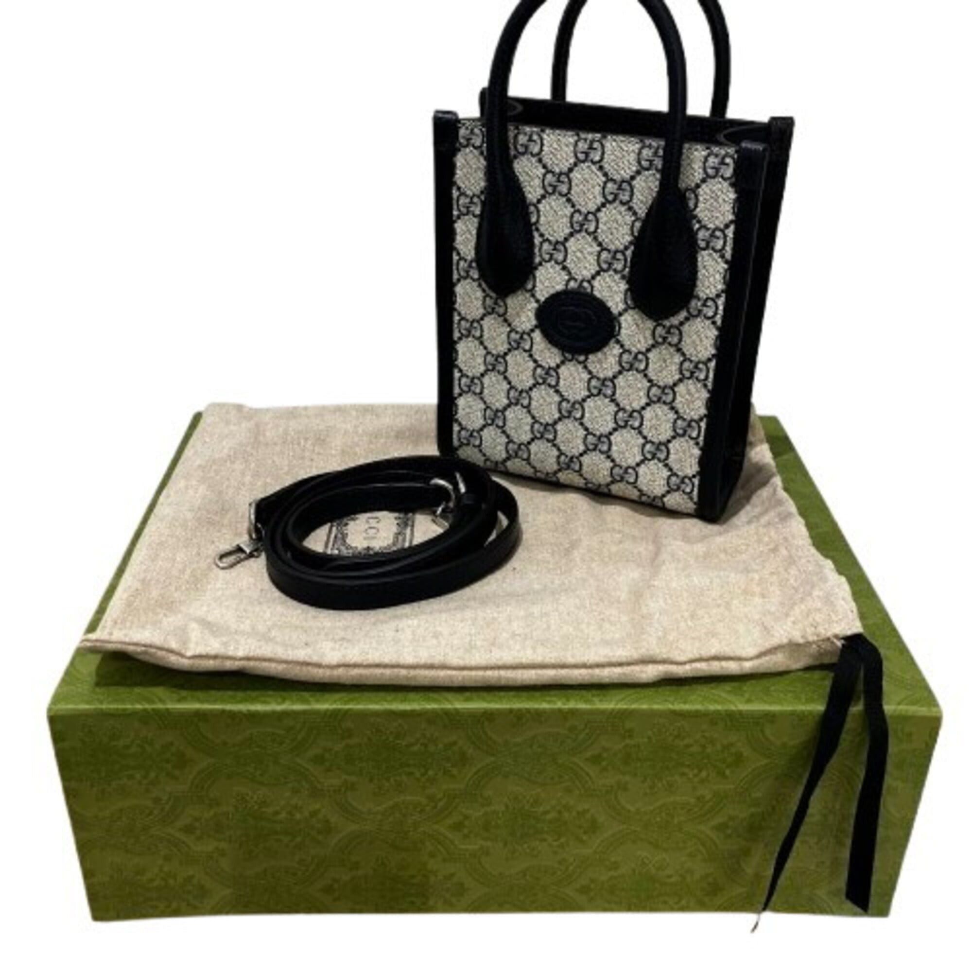 Gucci GUCCI GG Supreme Mini Tote Bag 671623 Handbag Size ONE SIZE - 8 Thumbnail