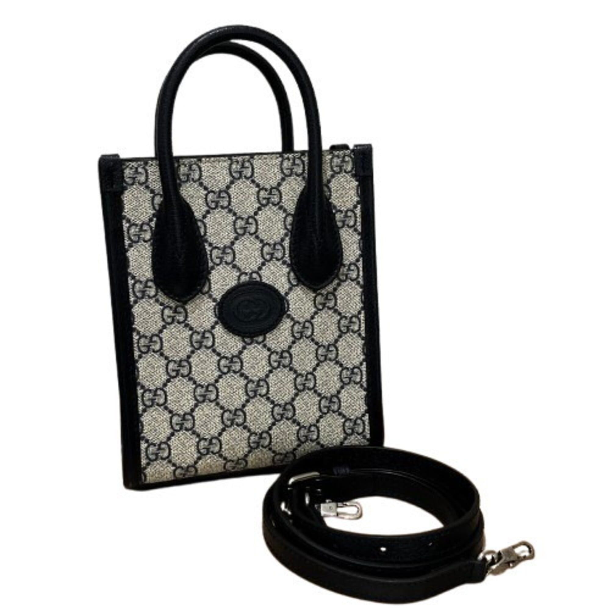 Gucci GUCCI GG Supreme Mini Tote Bag 671623 Handbag Size ONE SIZE - 6 Thumbnail