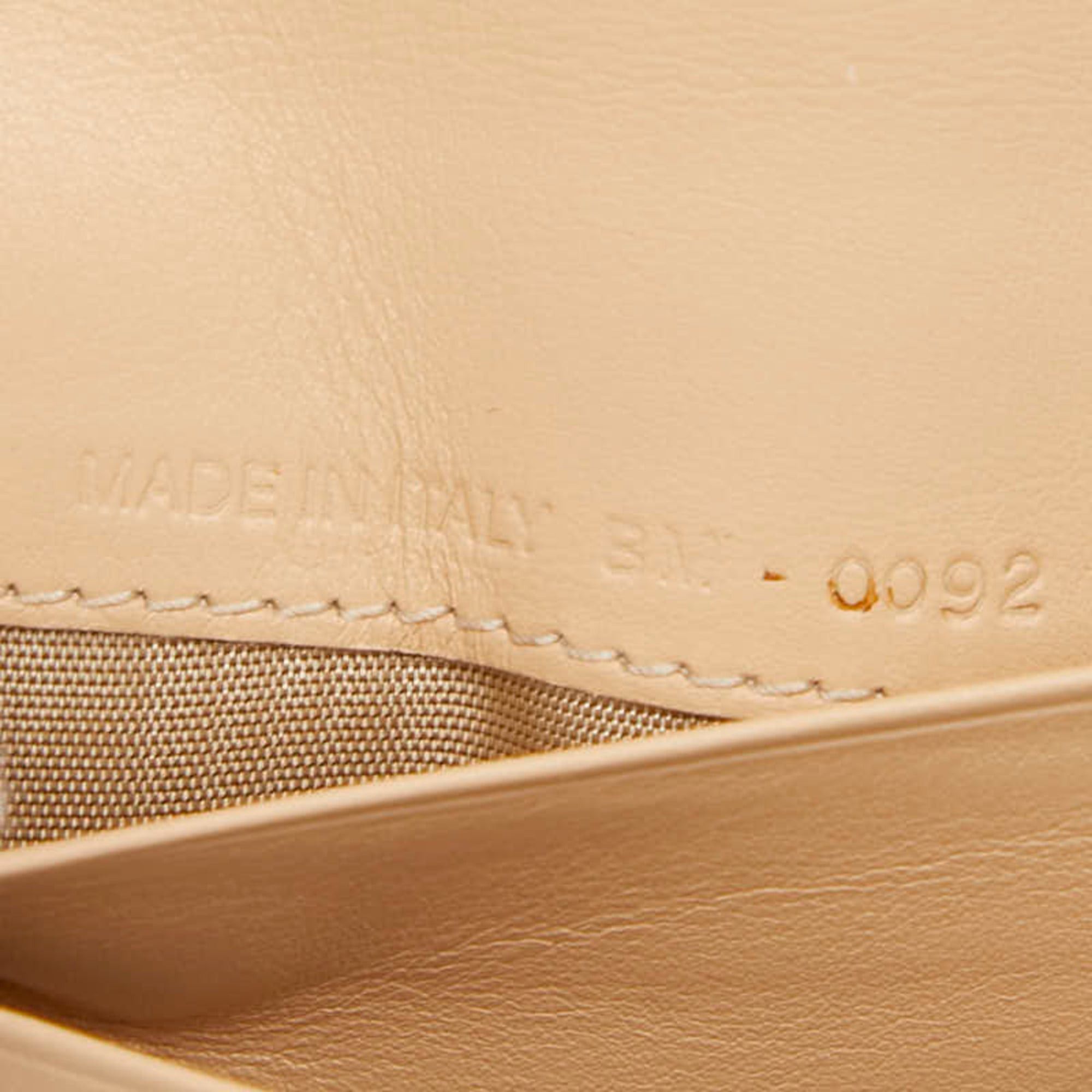 Dior Christian Dior Dior Trotter Jacquard Business Card Holder/Card Case, Bi-fold, Beige/Brown Canvas Leather, Women's. Size ONE SIZE - 9 Thumbnail