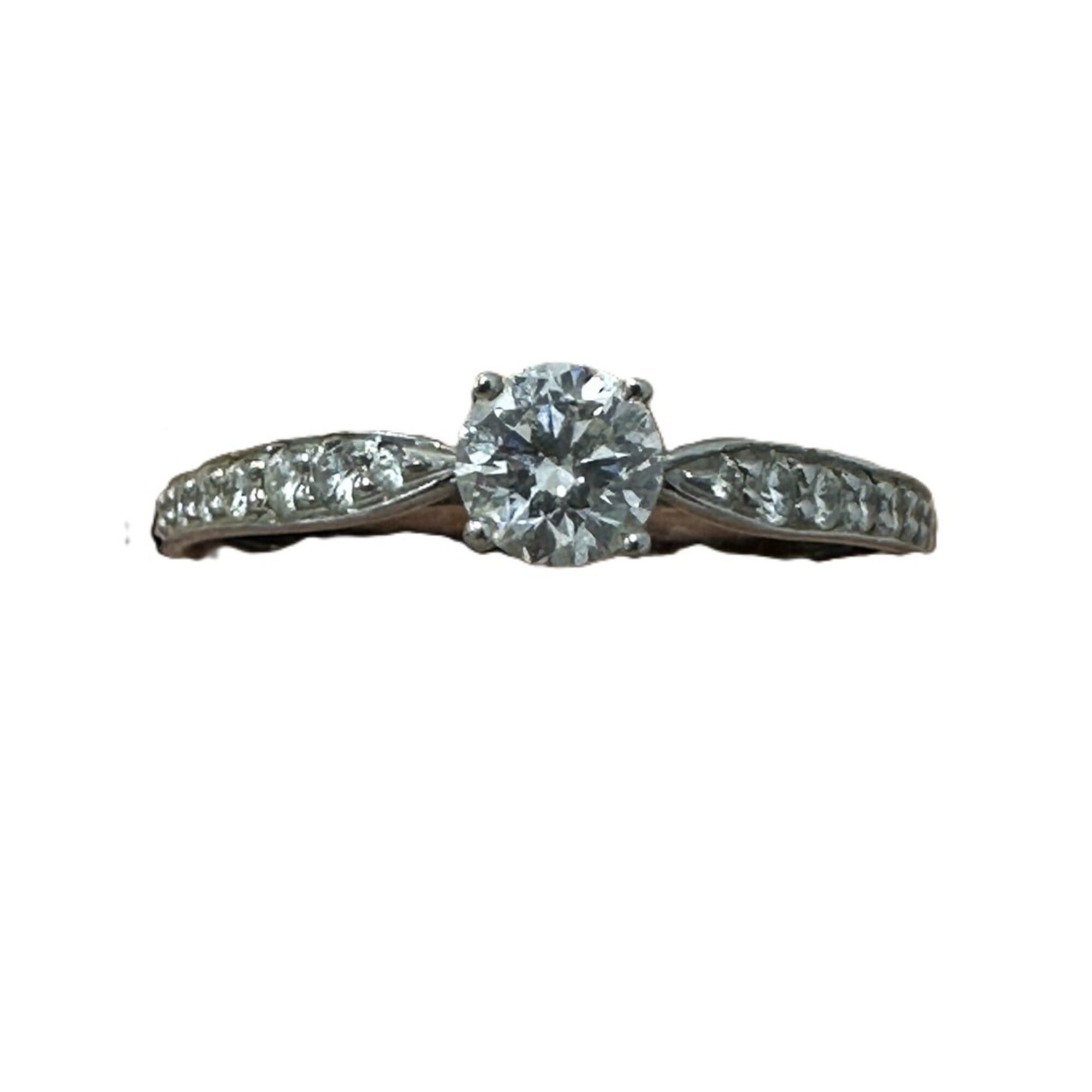 Tiffany & Co. TIFFANY & Co. Tiffany Solitaire Harmony Ring, Pt950, 0.35ct Diamond, Size 13, D-VS1-3EX, Engraved, Women's. Size ONE SIZE - 3 Thumbnail