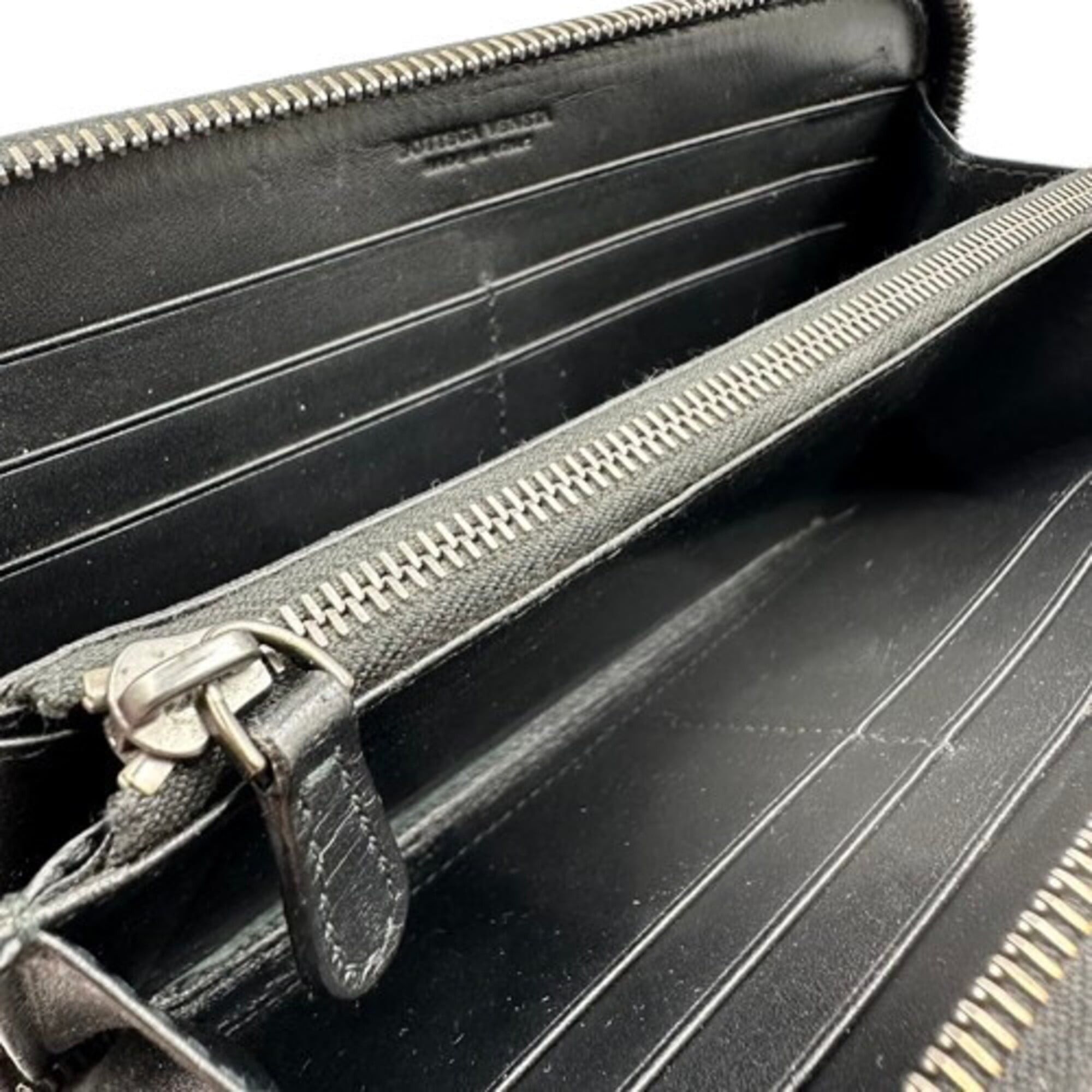 Bottega Veneta BOTTEGA VENETA Zippy Wallet Long Leather Intrecciato Black Size ONE SIZE - 5 Thumbnail