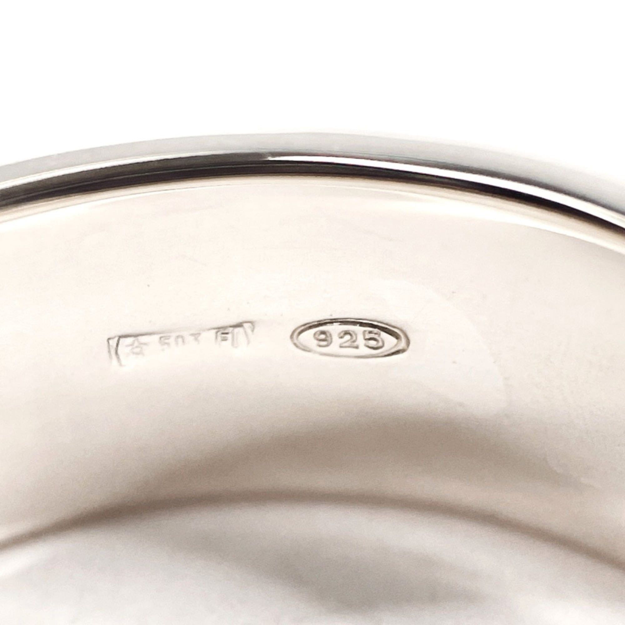 Gucci GUCCI logo ring, sterling silver (925), size 10, silver, women's. Size ONE SIZE - 5 Thumbnail