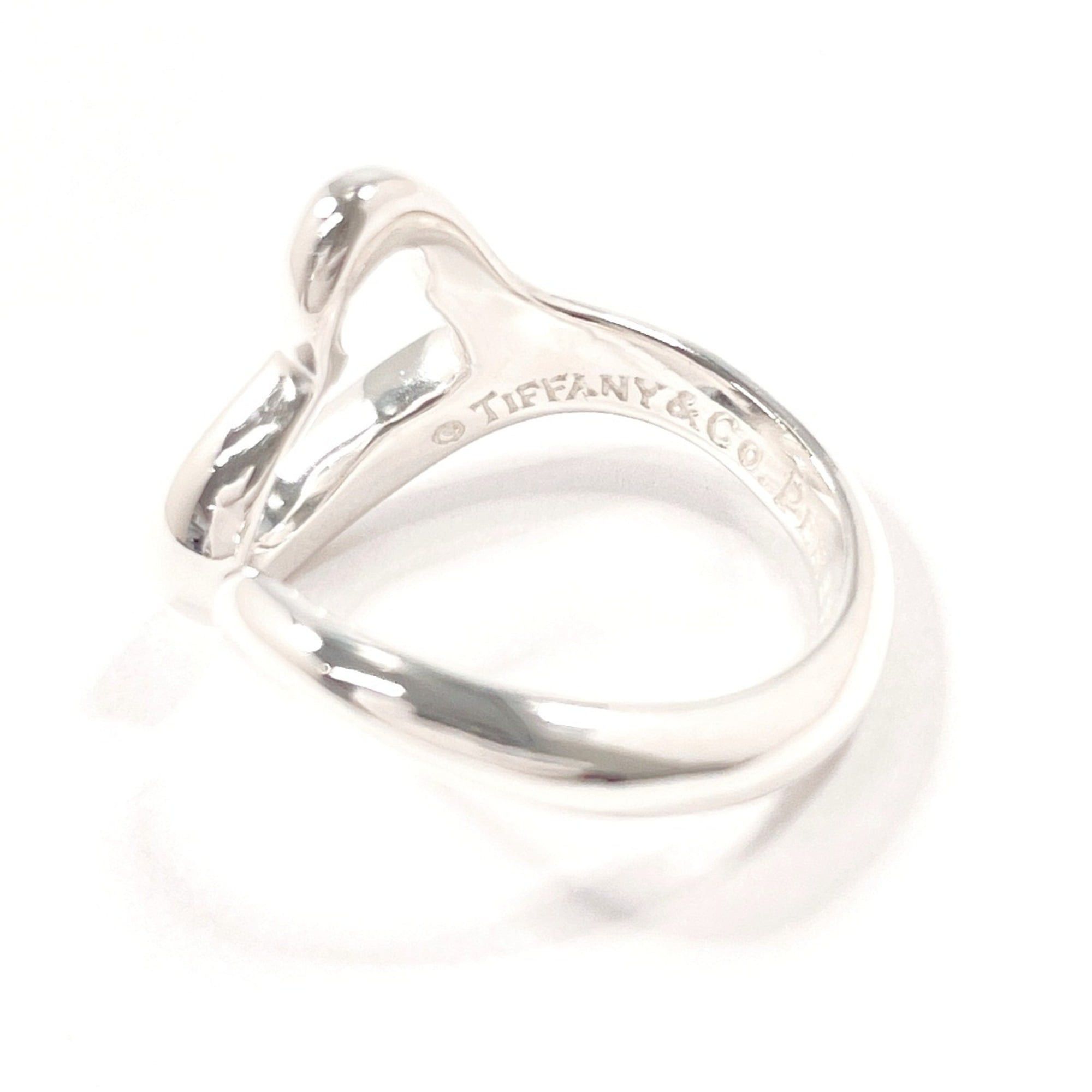 Tiffany & Co. TIFFANY&Co. Tiffany Open Heart Elsa Peretti Ring, Sterling Silver 925, Size 8, Silver, Women's Size ONE SIZE - 3 Thumbnail