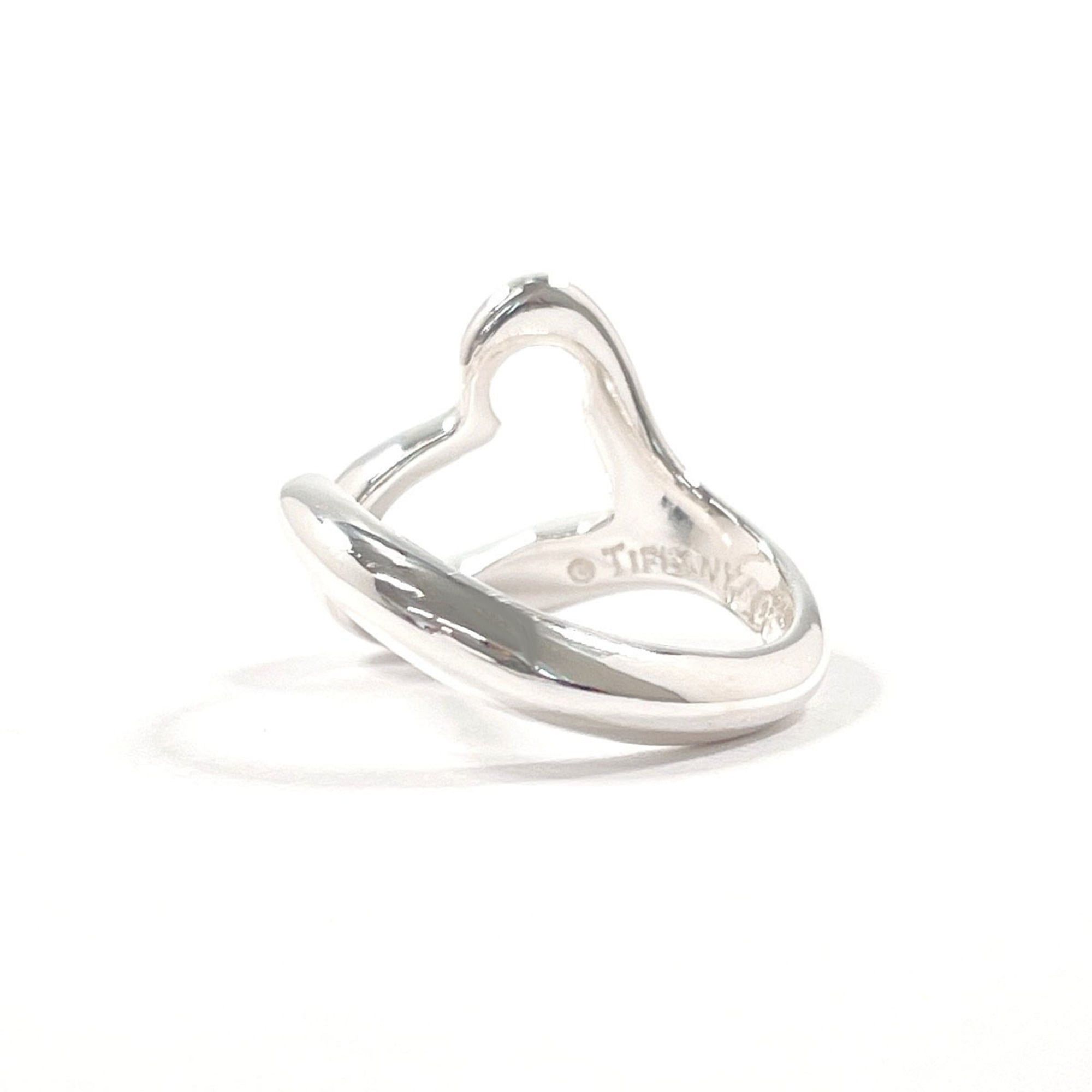 Tiffany & Co. TIFFANY&Co. Tiffany Open Heart Elsa Peretti Ring, Sterling Silver 925, Size 8, Silver, Women's Size ONE SIZE - 2 Thumbnail