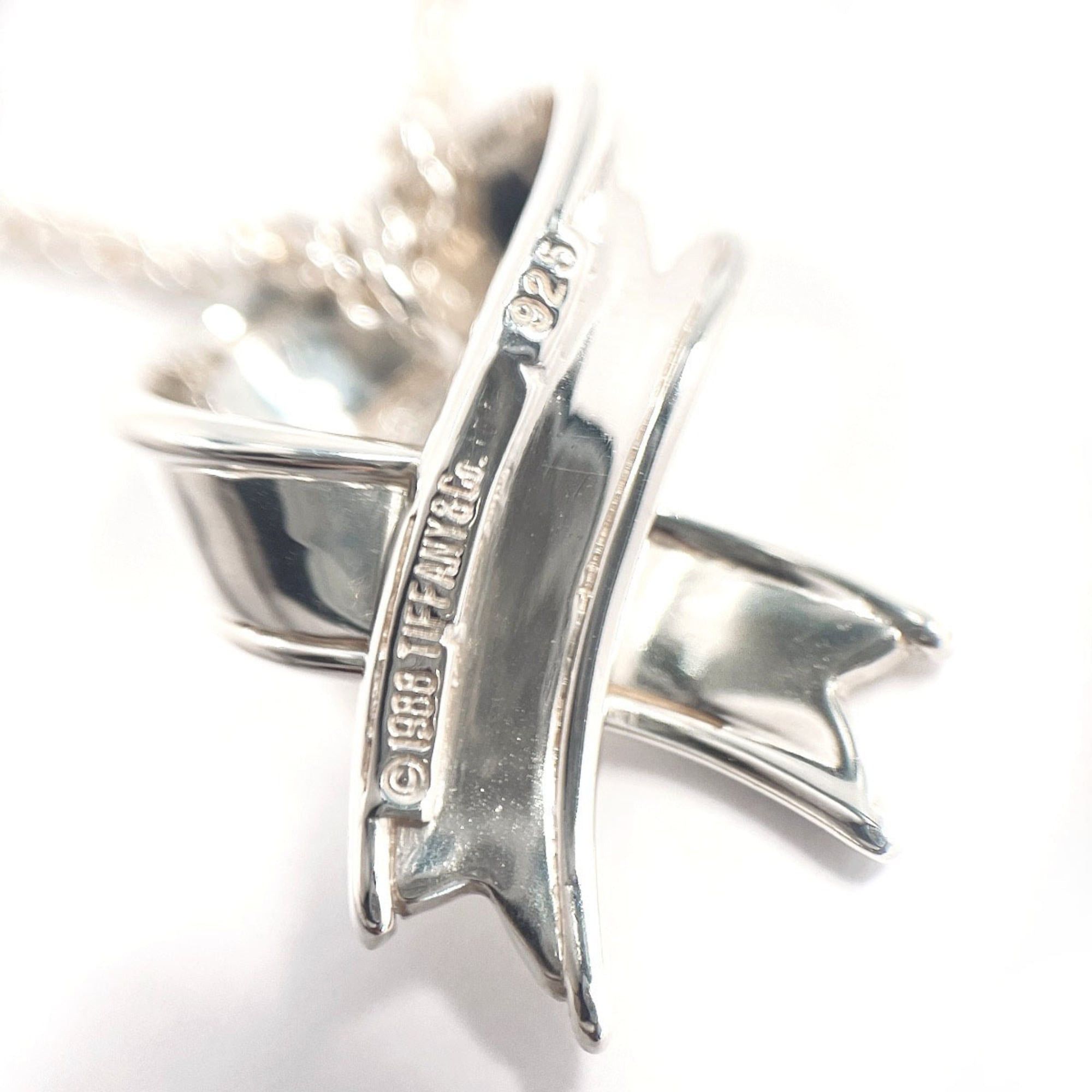 Tiffany & Co. TIFFANY&Co. Tiffany Ribbon Necklace, Sterling Silver 925, Silver, Women's Size ONE SIZE - 4 Thumbnail