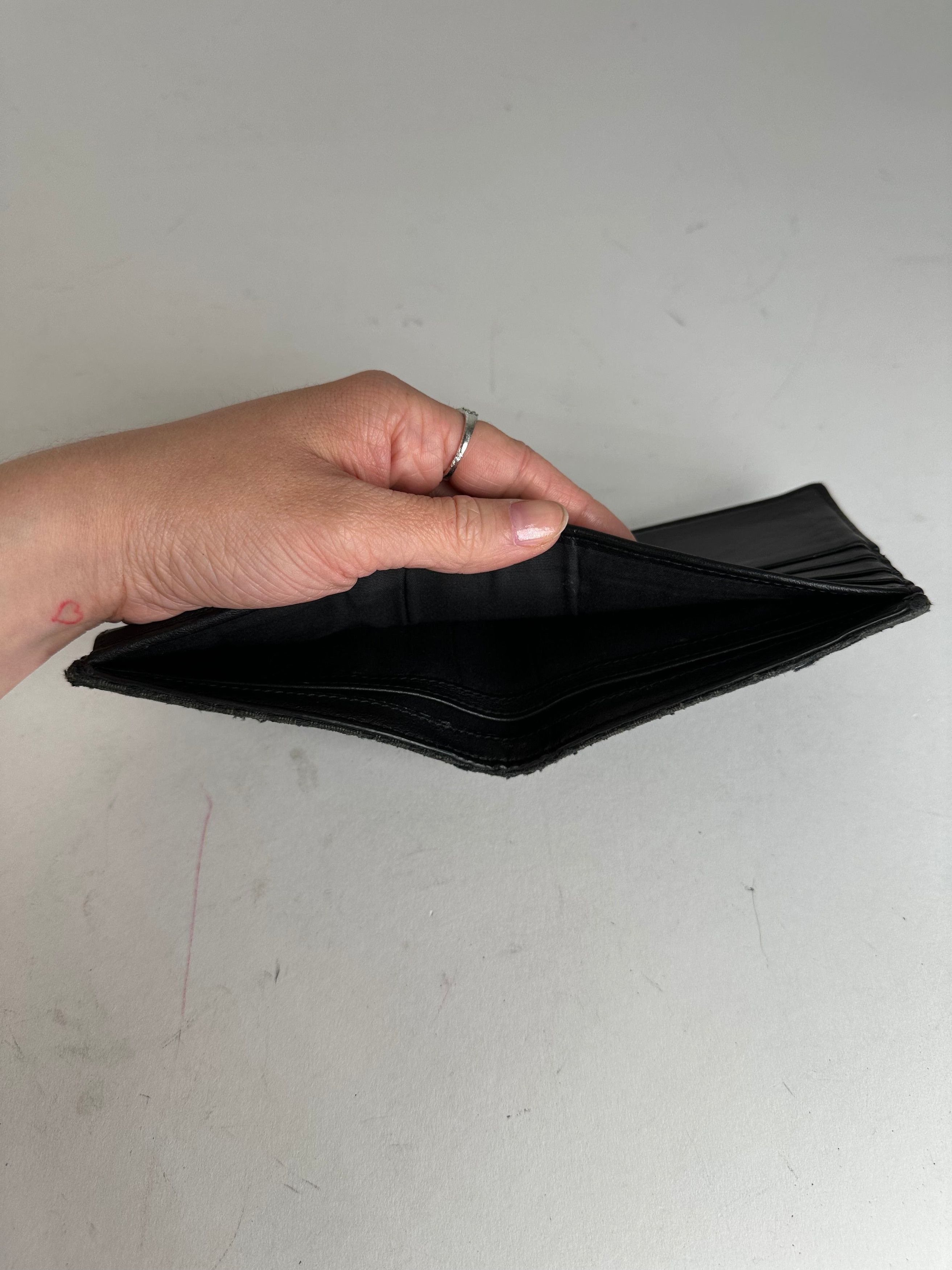 Dior Vintage Oblique Monogram Canvas Bifold Wallet Black Size ONE SIZE - 5 Thumbnail