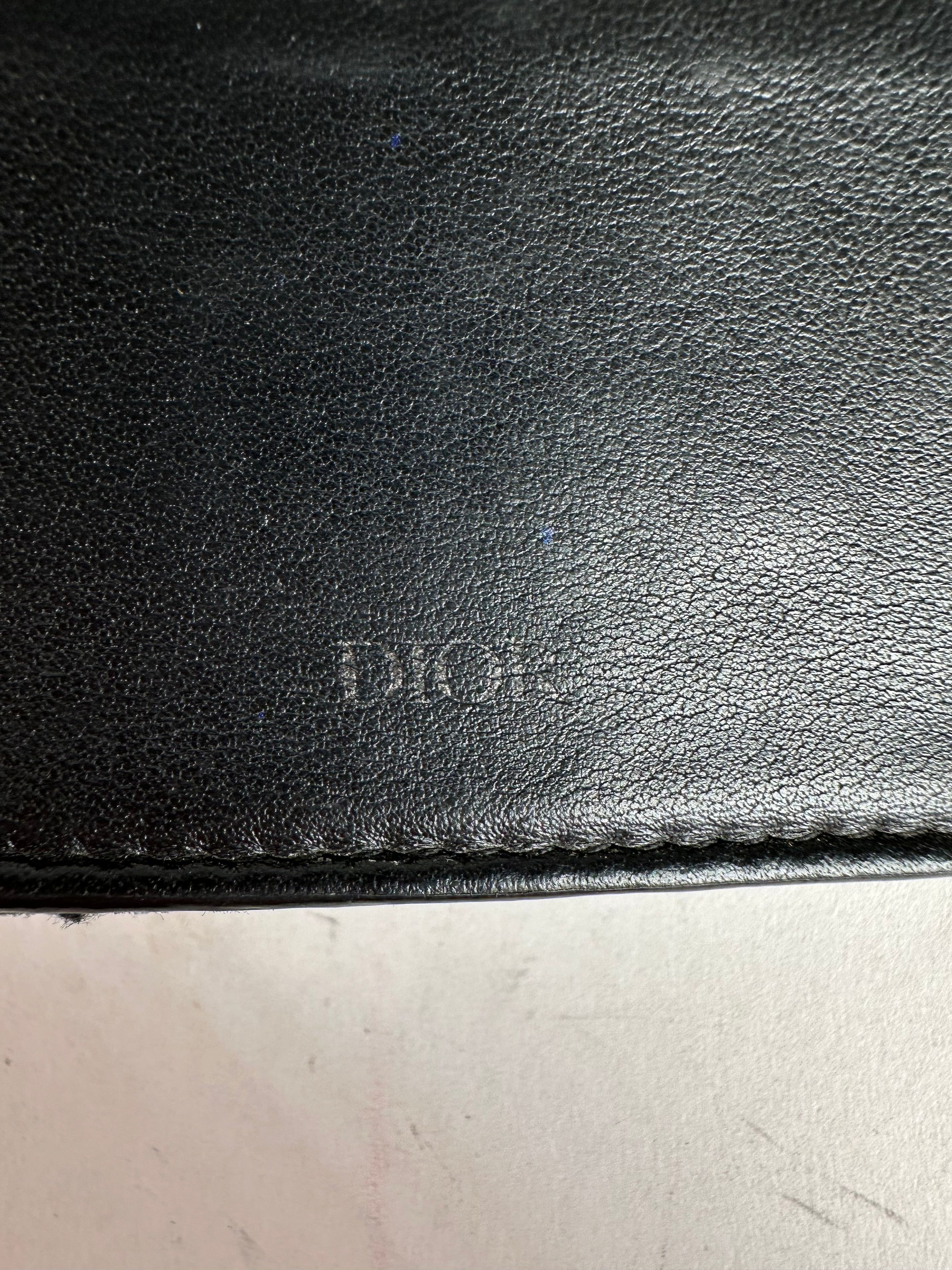 Dior Vintage Oblique Monogram Canvas Bifold Wallet Black Size ONE SIZE - 4 Thumbnail