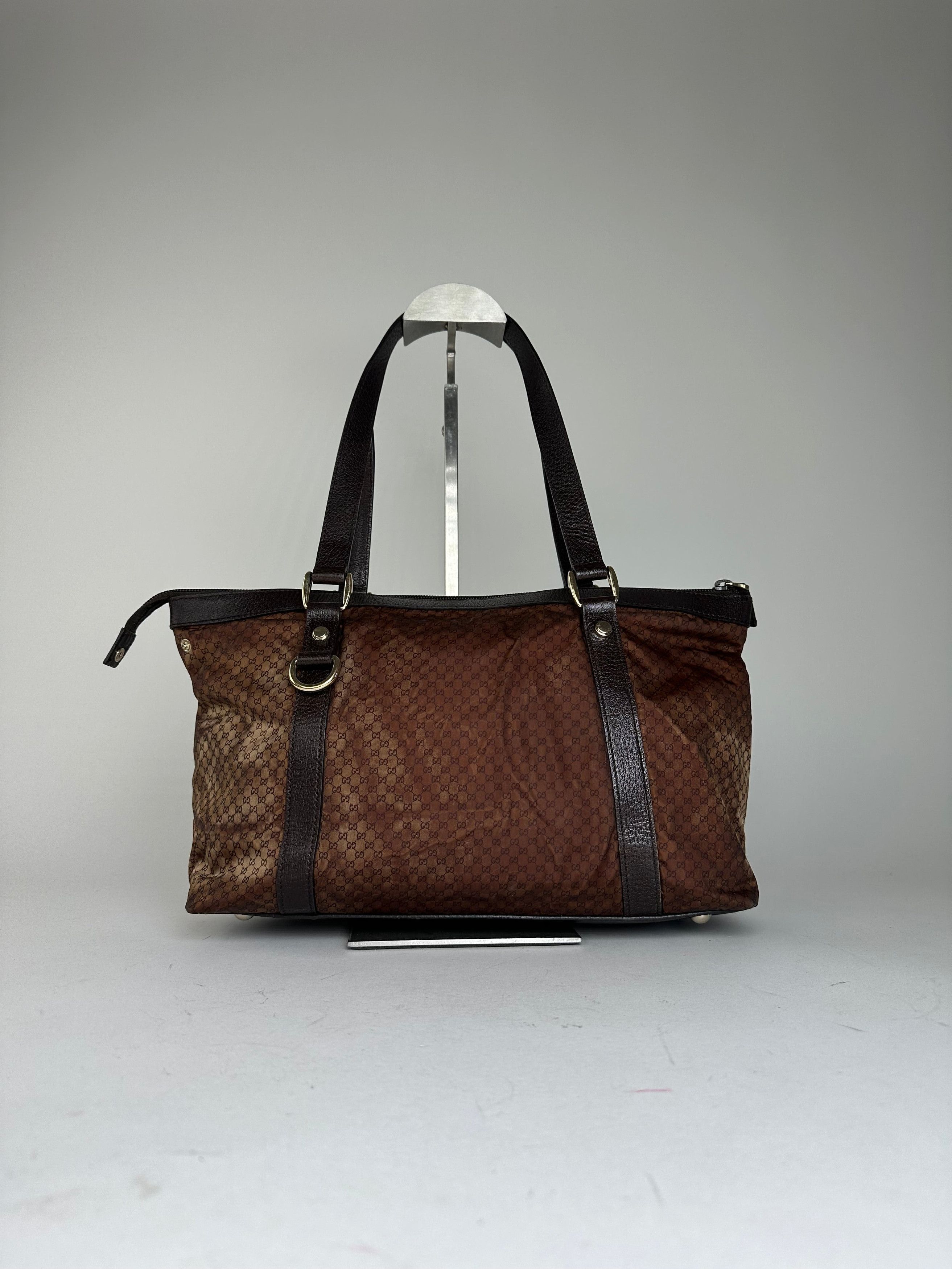 Gucci Vintage GG Canvas Shoulder Bag Brown Size ONE SIZE - 2 Thumbnail