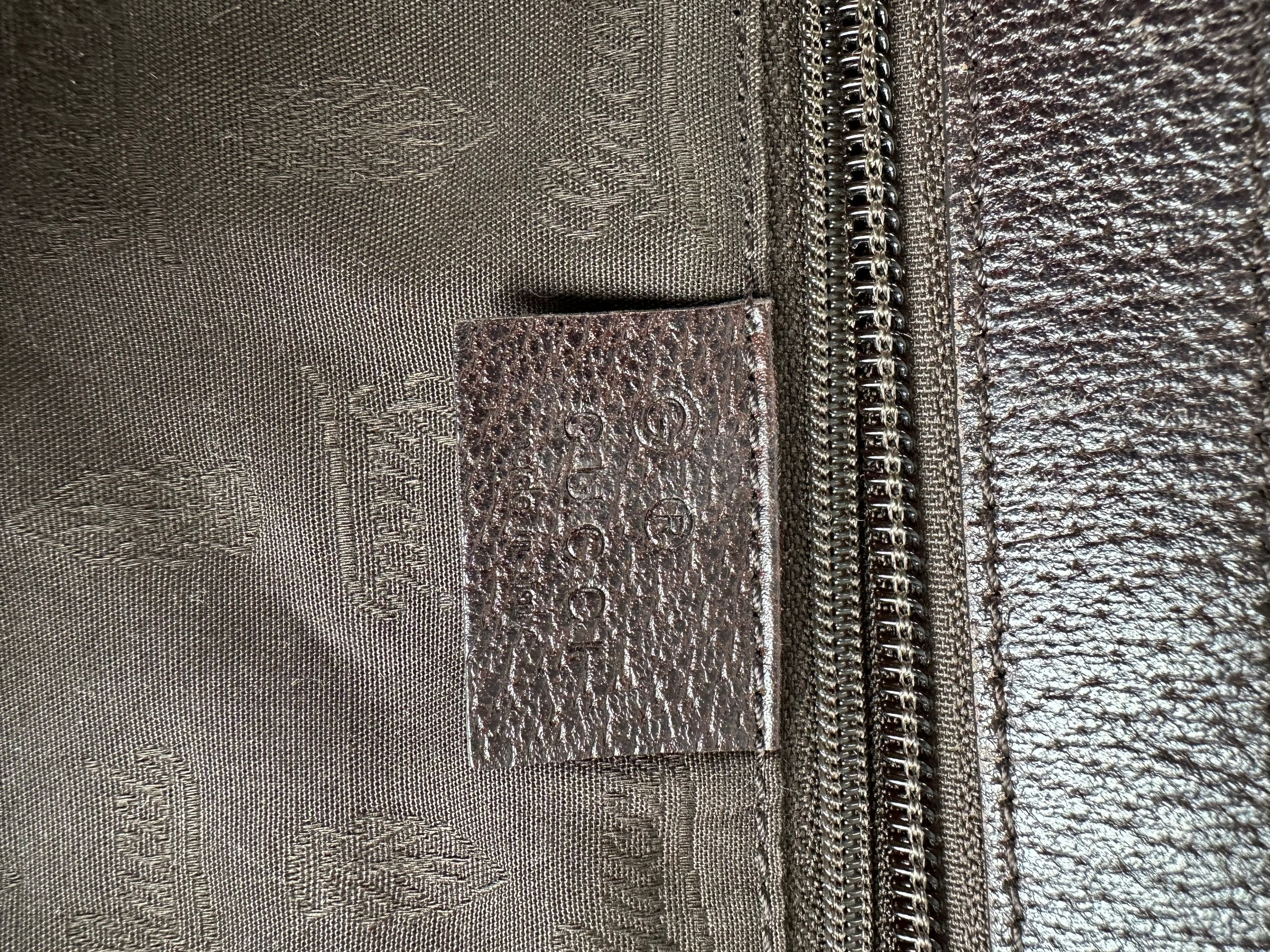 Gucci Vintage GG Canvas Shoulder Bag Brown Size ONE SIZE - 6 Thumbnail