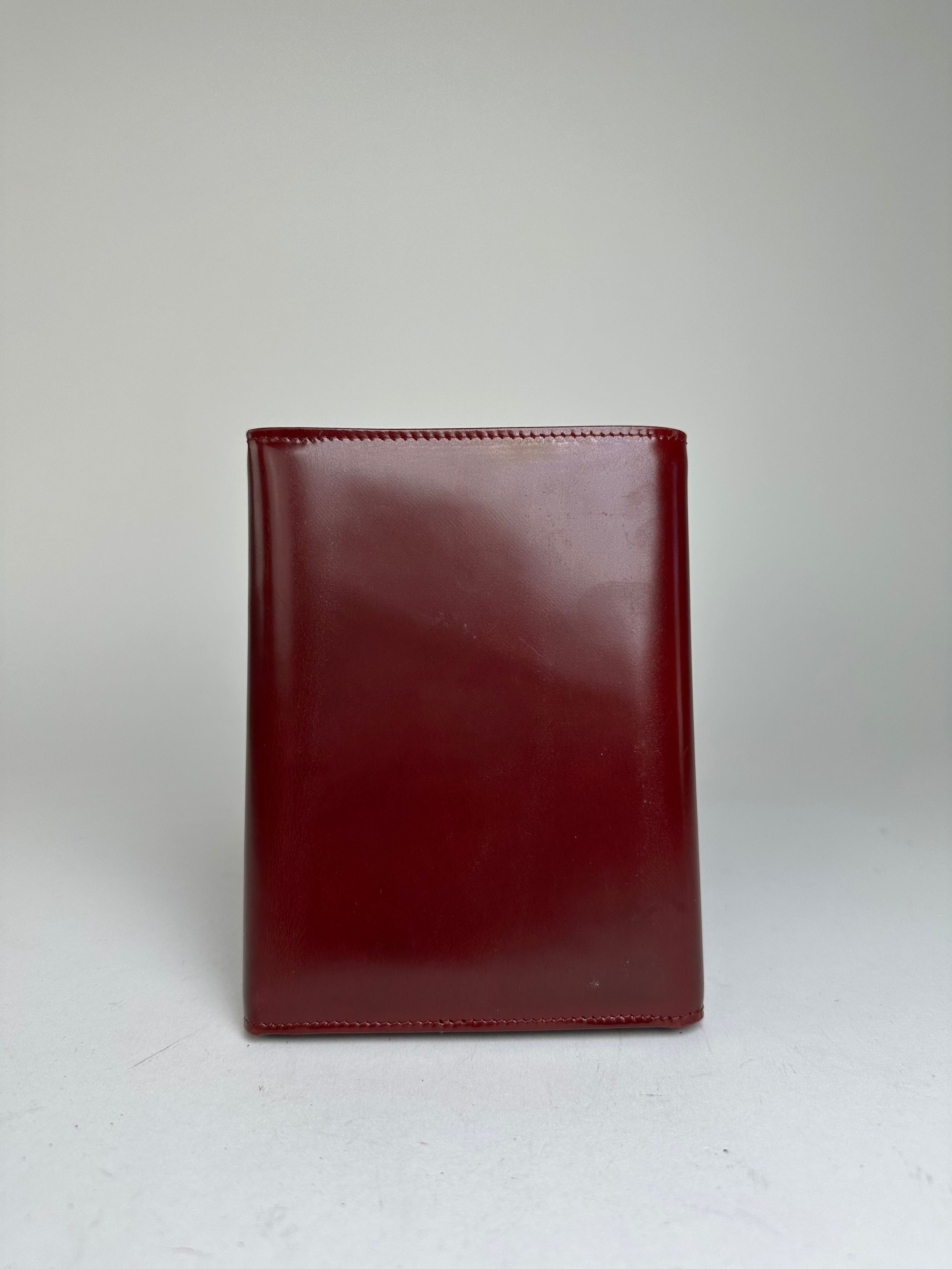 Cartier Vintage Panthère Leather Bifold Wallet Burgundy Size ONE SIZE - 2 Thumbnail