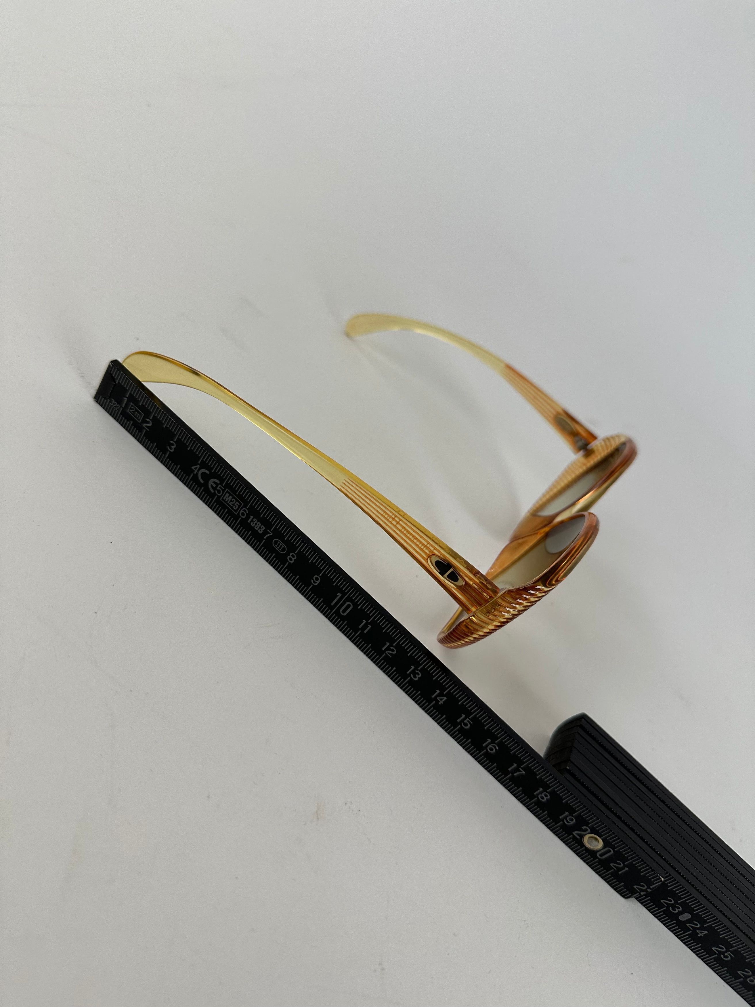 Dior Vintage Butterfly Overd Sunglasses Model 2061 Amber Size ONE SIZE - 10 Thumbnail