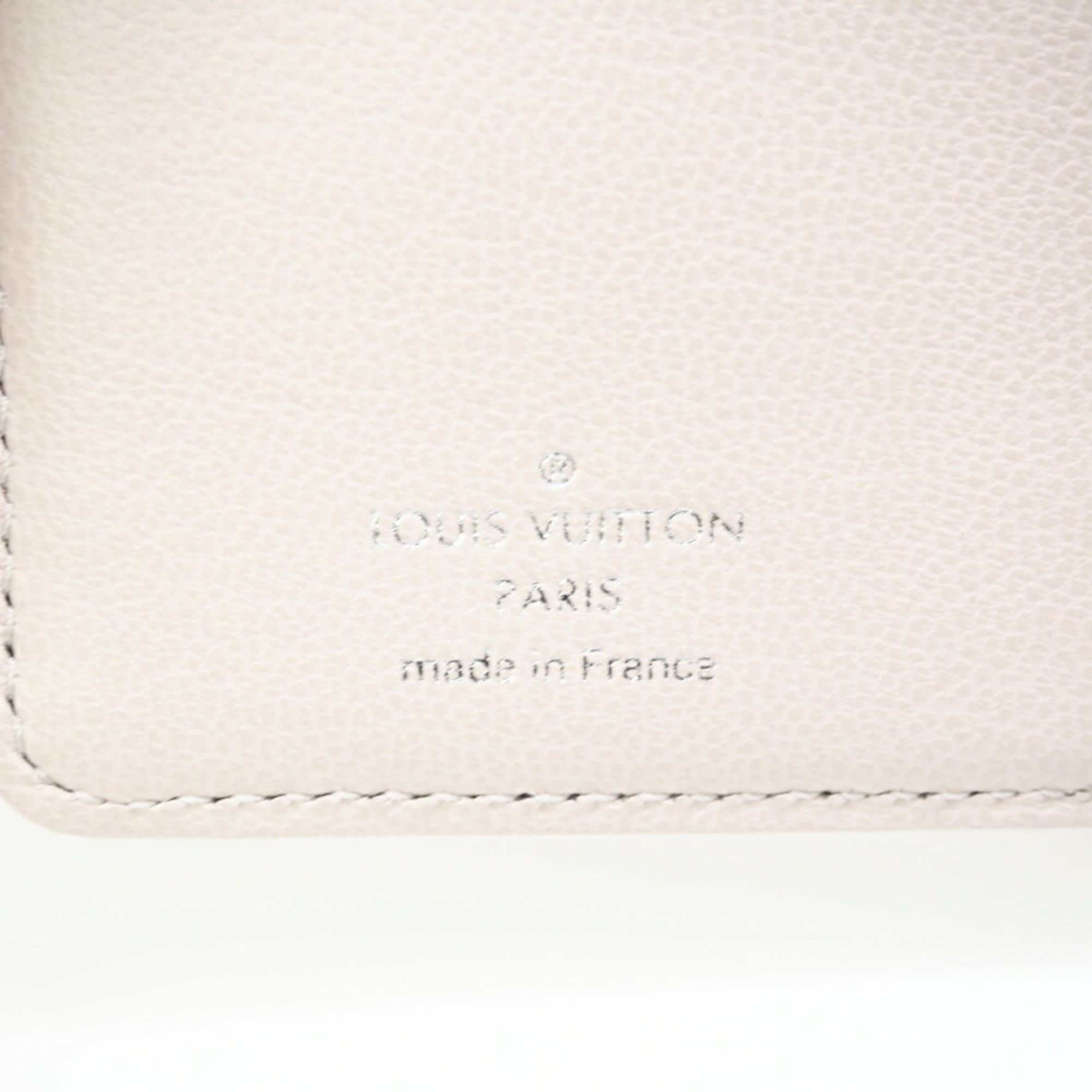 Louis Vuitton Louis Vuitton Lamb Leather Portefeuille Lou Bloom M14154 Bifold Wallet in Pinkish Gray Calf for Women Size ONE SIZE - 12 Thumbnail