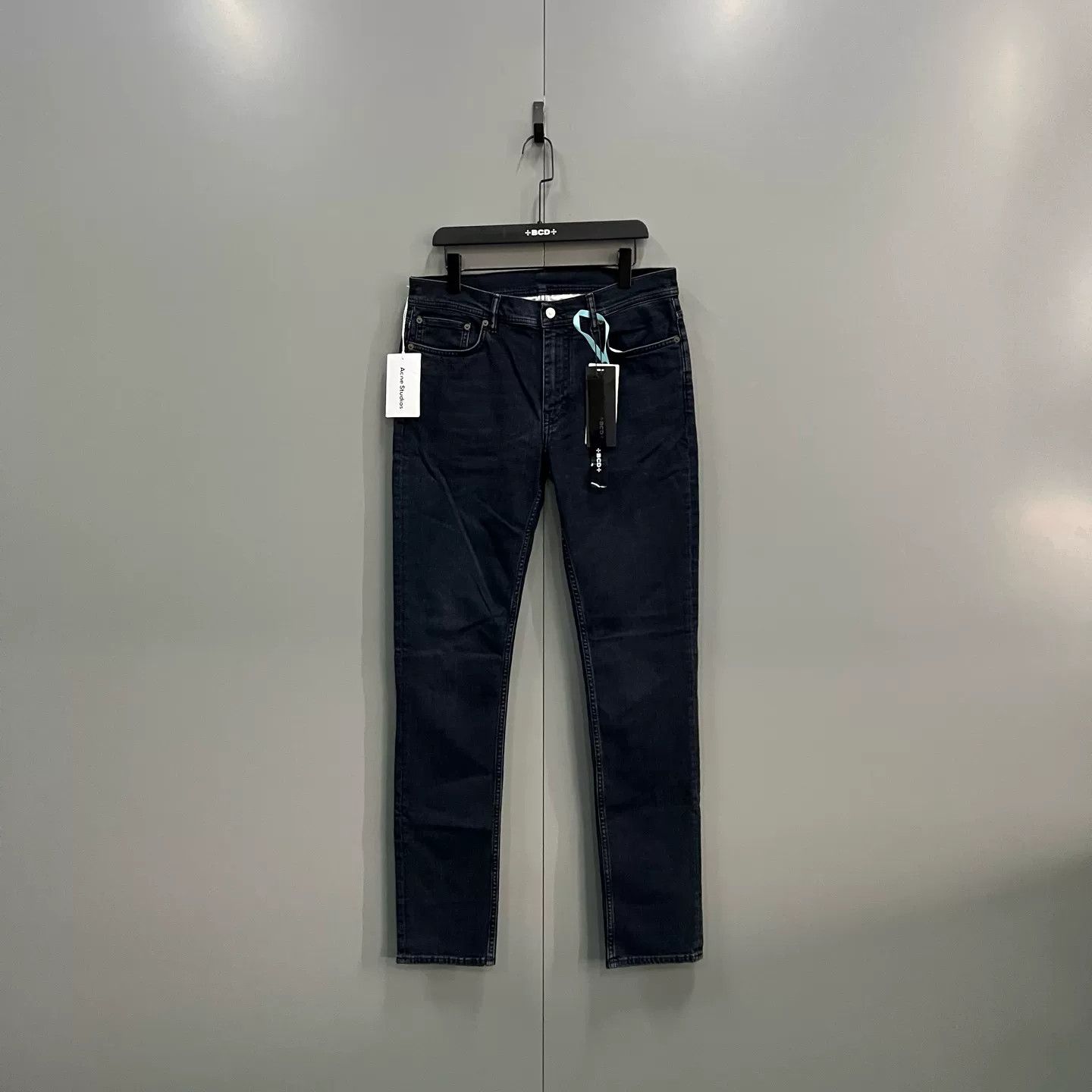 Acne Studios Acne Studios North Blue Black Straight Jeans 31 Size US 31 - 2 Thumbnail