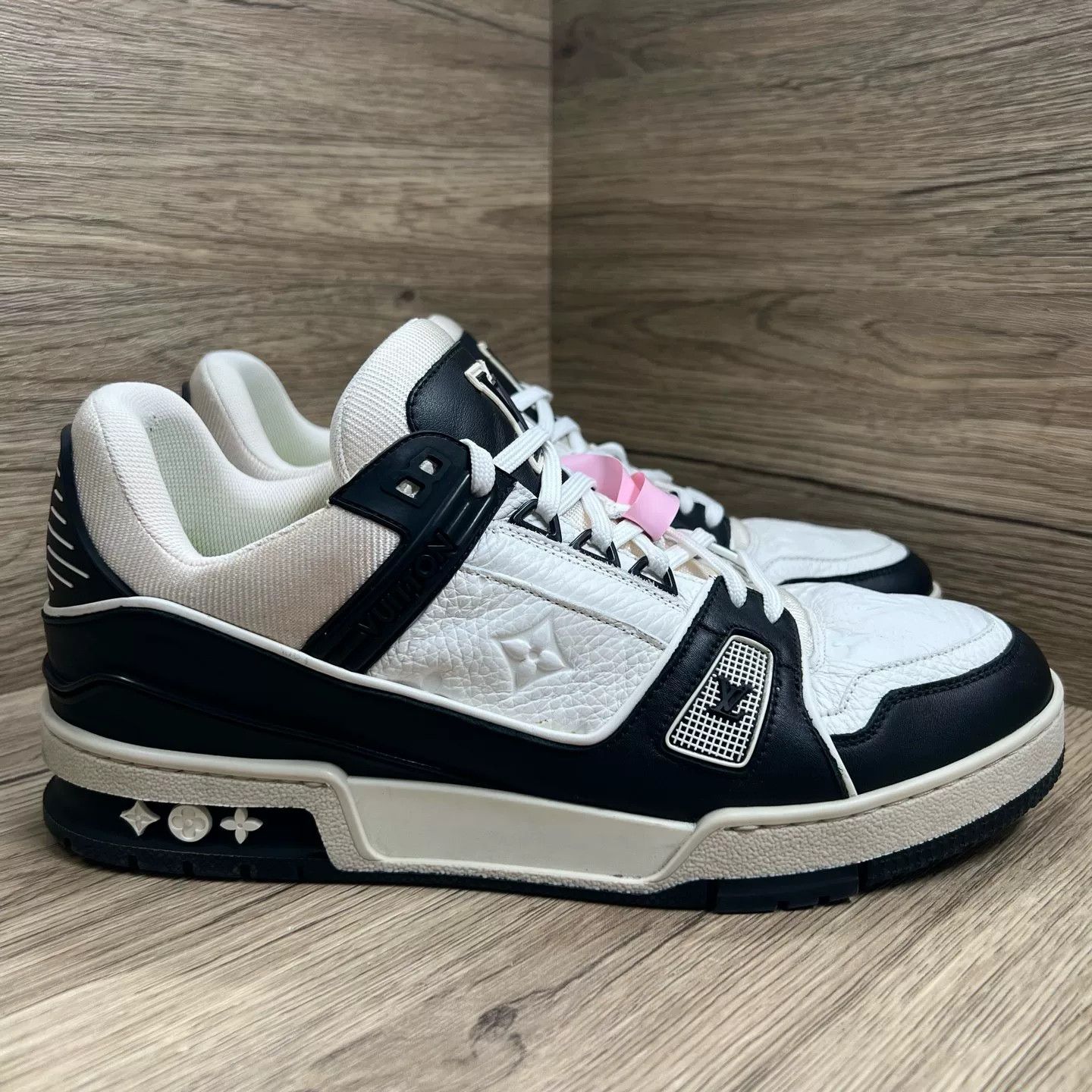 Louis Vuitton Louis Vuitton Black White Denim Trainer Sneakers US 8 Size US 8 / EU 41 - 5 Thumbnail