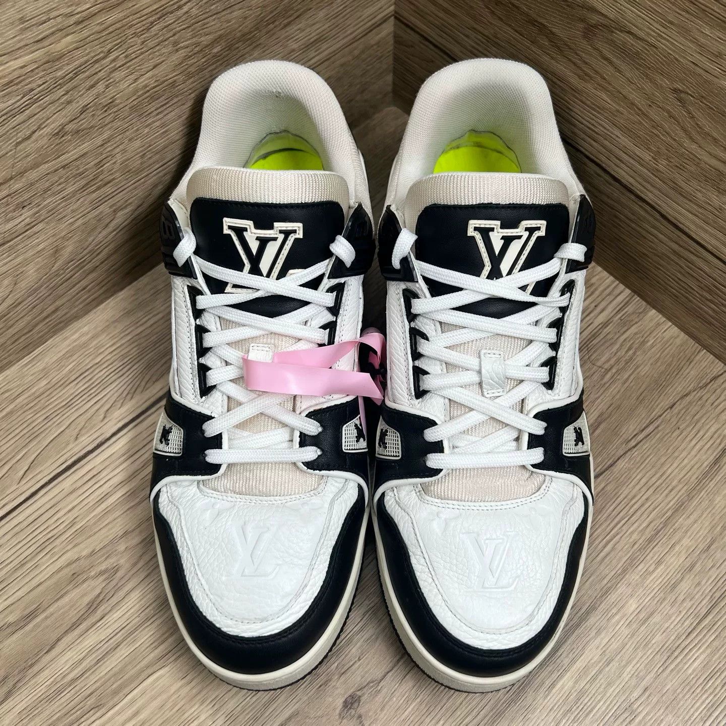 Louis Vuitton Louis Vuitton Black White Denim Trainer Sneakers US 8 Size US 8 / EU 41 - 4 Thumbnail