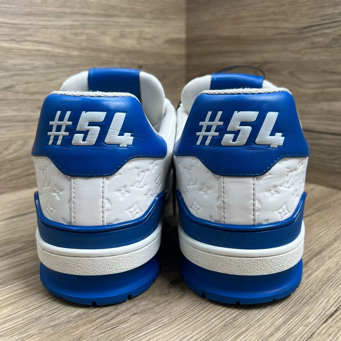 Louis Vuitton Louis Vuitton Monogram Trainer Sneakers Blue Size 11 Size US 11 / EU 44 - 6 Thumbnail