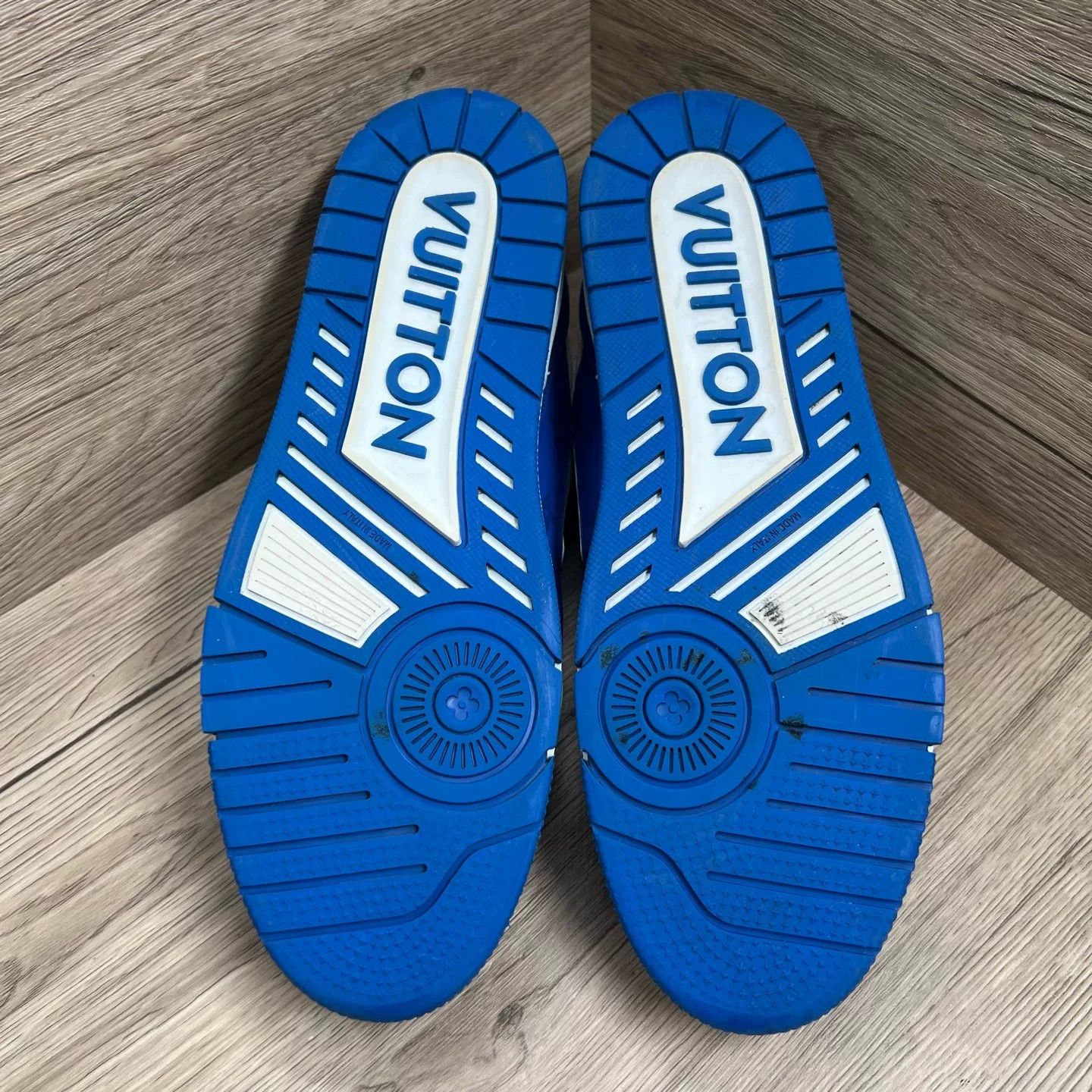 Louis Vuitton Louis Vuitton Monogram Trainer Sneakers Blue Size 11 Size US 11 / EU 44 - 7 Thumbnail