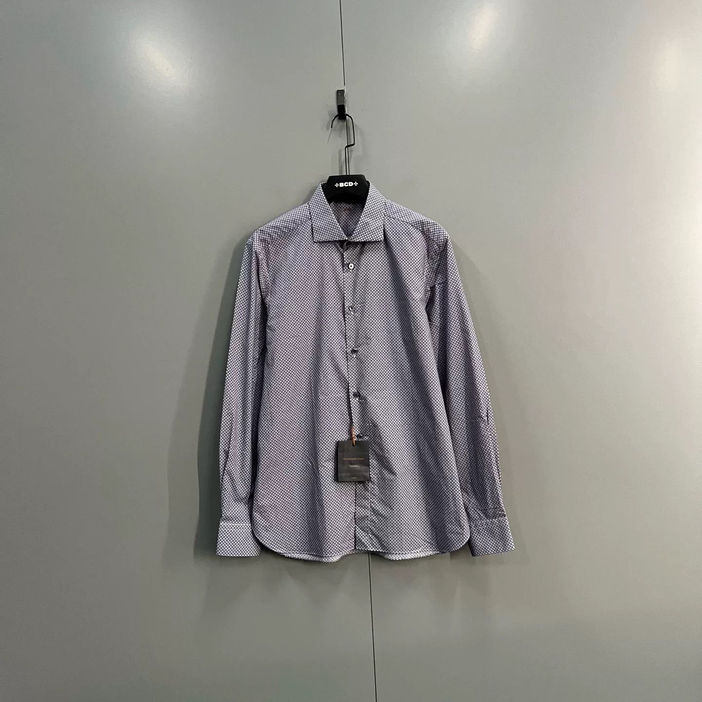 Ermenegildo Zegna Ermenegildo Zegna Couture Geometric Print Shirt XL Size US XL / EU 56 / 4 - 2 Thumbnail
