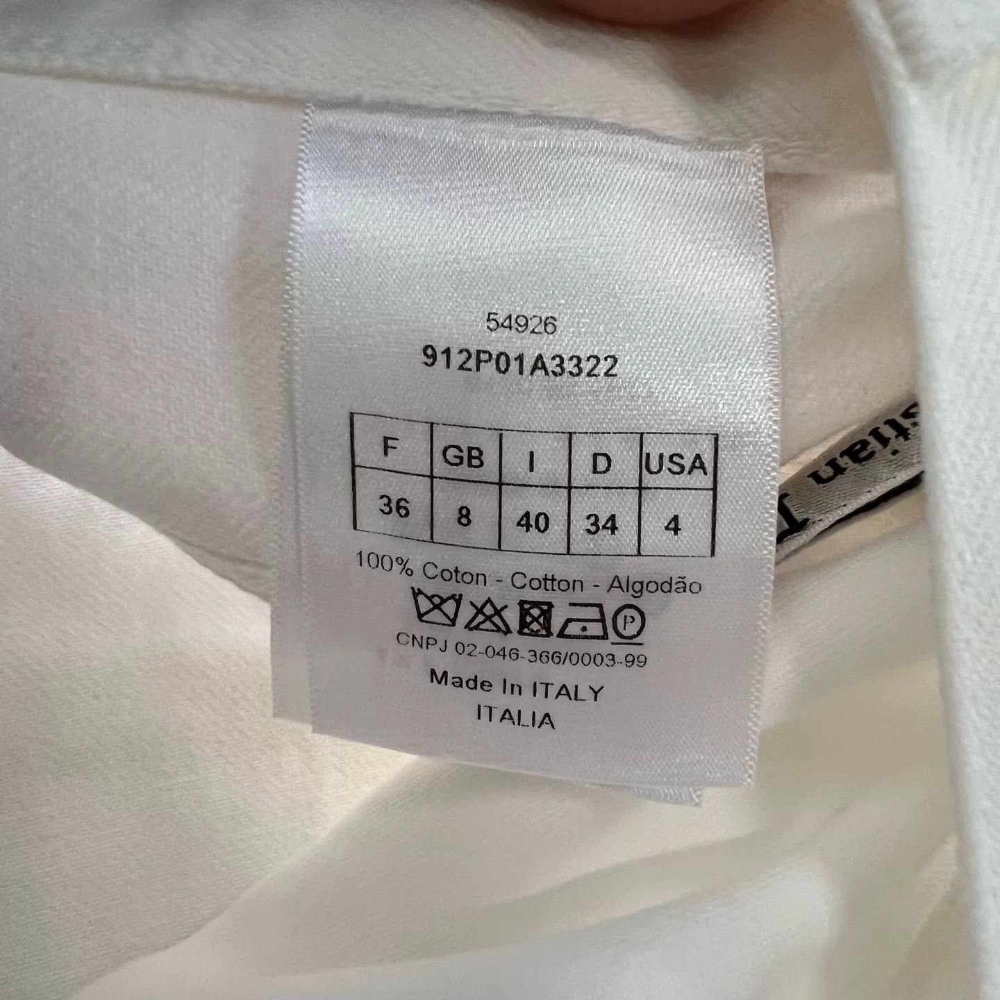 Dior Dior Bee Logo White Jeans FR 36 Size 26" / US 2 / IT 38 - 5 Thumbnail