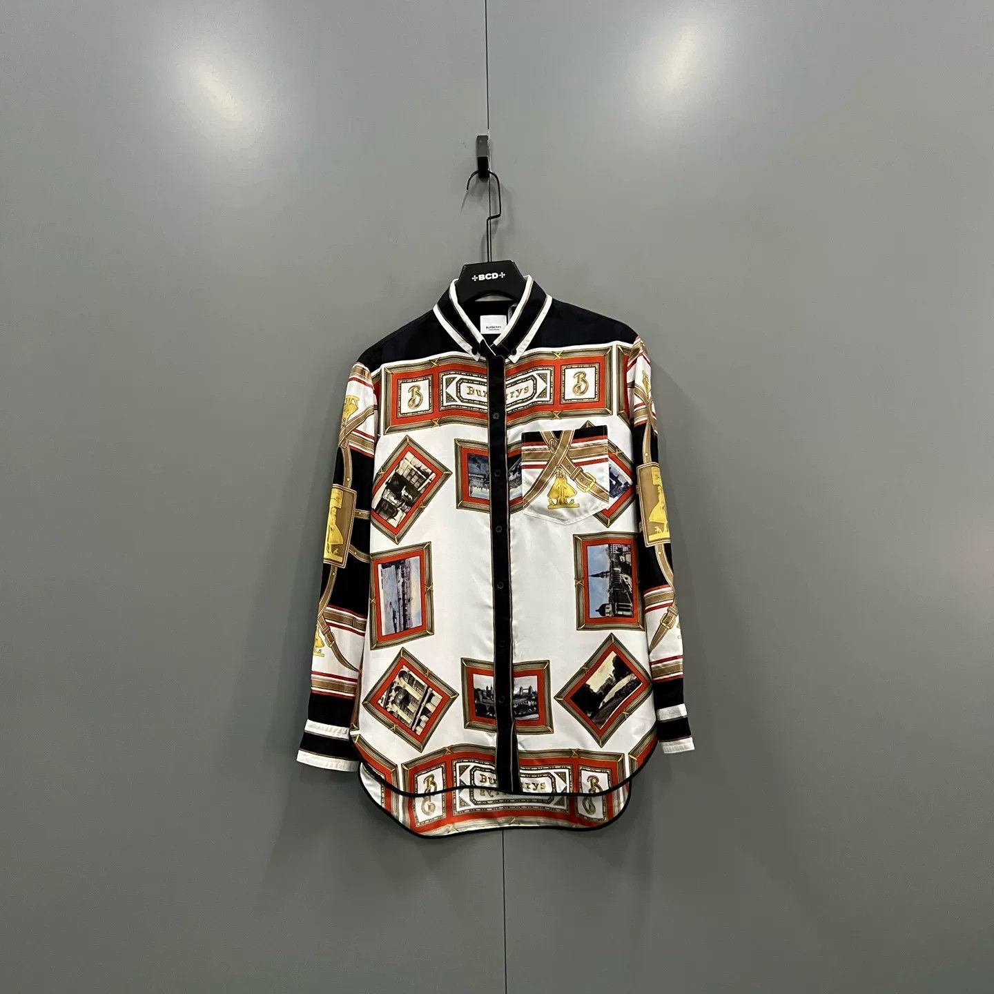 Burberry Burberry Scarf Print Silk Button Up Shirt IT 38 Size XS / US 0-2 / IT 36-38 - 2 Thumbnail
