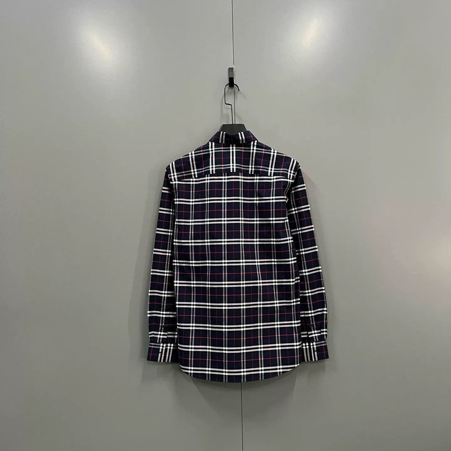 Burberry Burberry Navy Check Cotton Blend Shirt S Size US S / EU 44-46 / 1 - 3 Thumbnail