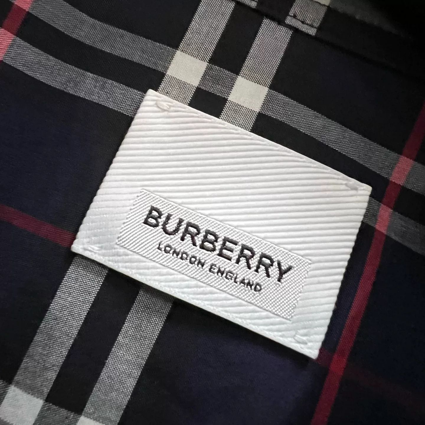 Burberry Burberry Navy Check Cotton Blend Shirt S Size US S / EU 44-46 / 1 - 4 Thumbnail