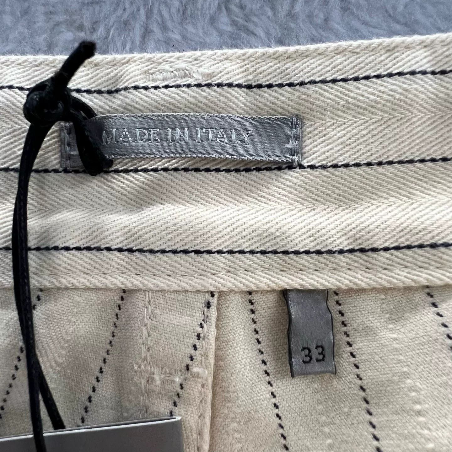 Dior Dior Striped Embroidered Logo Shorts Size 33 Size US 33 - 4 Thumbnail