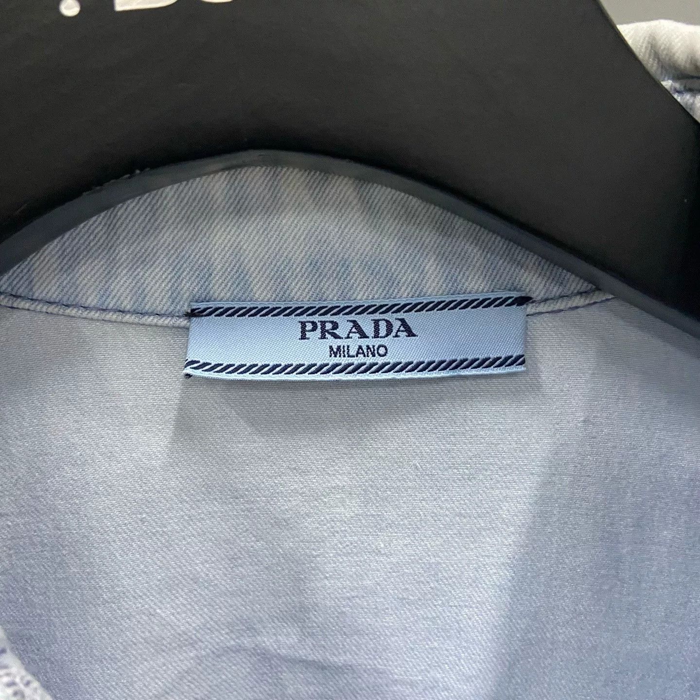 Prada Prada Triangle Logo Denim Shirt US M Size US M / EU 48-50 / 2 - 5 Thumbnail