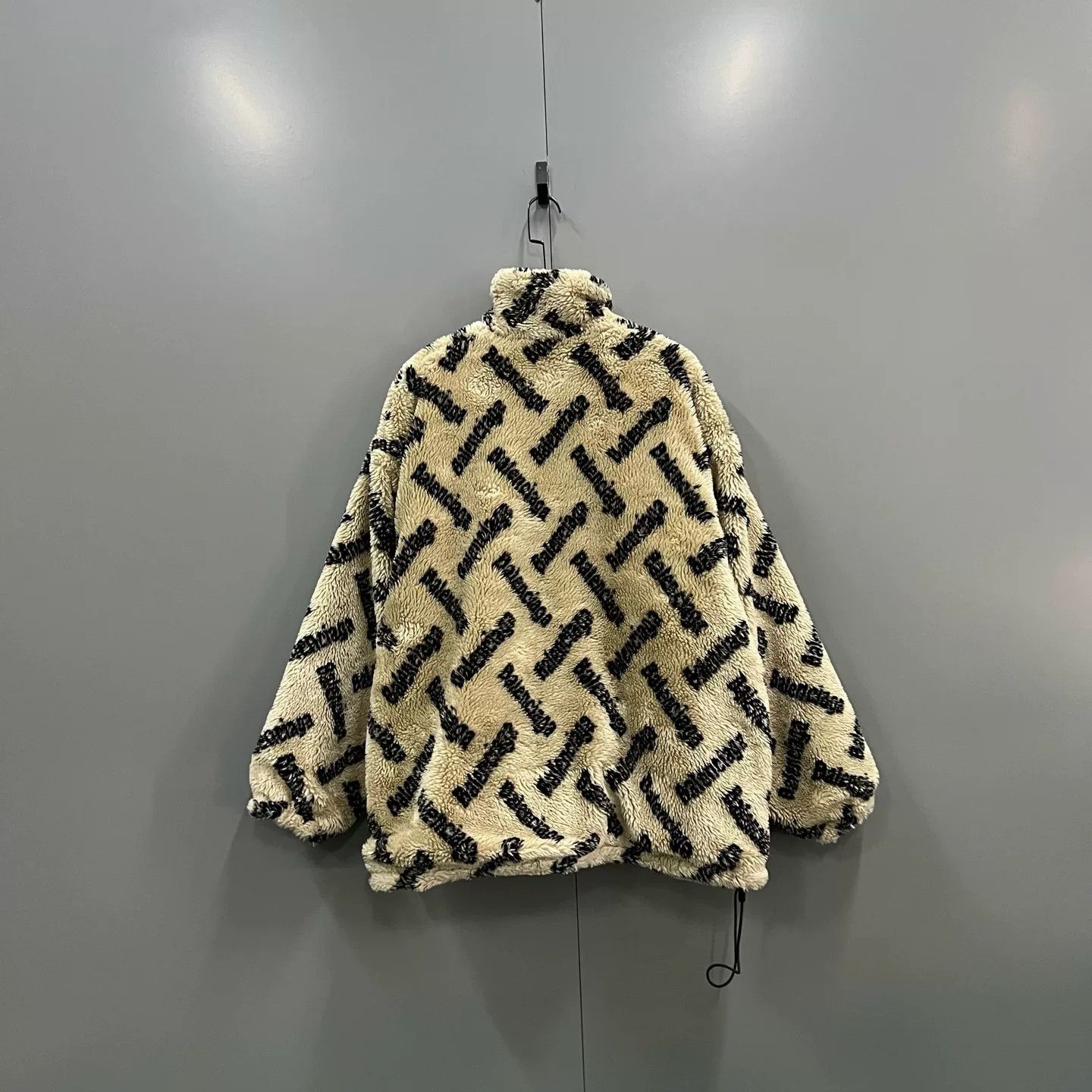 Balenciaga Balenciaga All-Over Logo Fleece Jacket FR 34 Size XS / US 0-2 / IT 36-38 - 3 Thumbnail