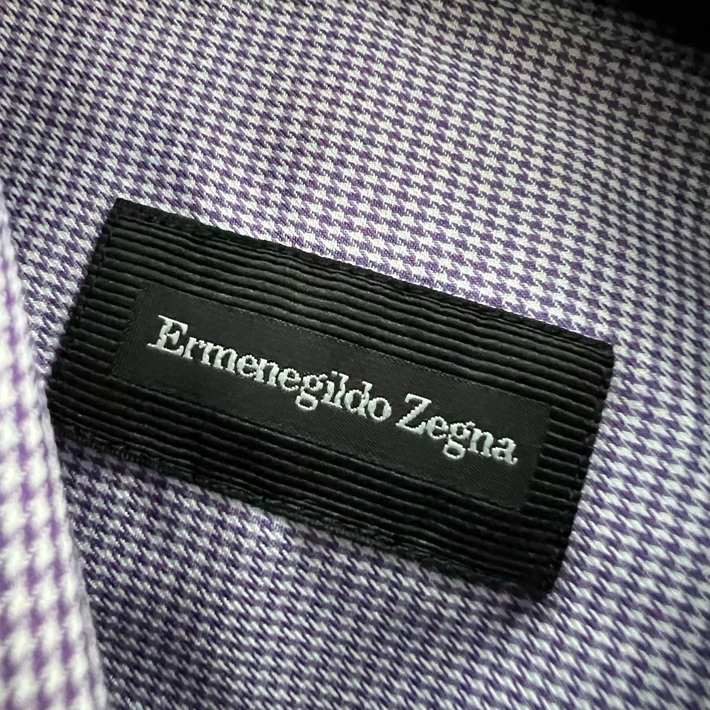 Ermenegildo Zegna Ermenegildo Zegna Micro Check Shirt 43 (L) Size US L / EU 52-54 / 3 - 4 Thumbnail