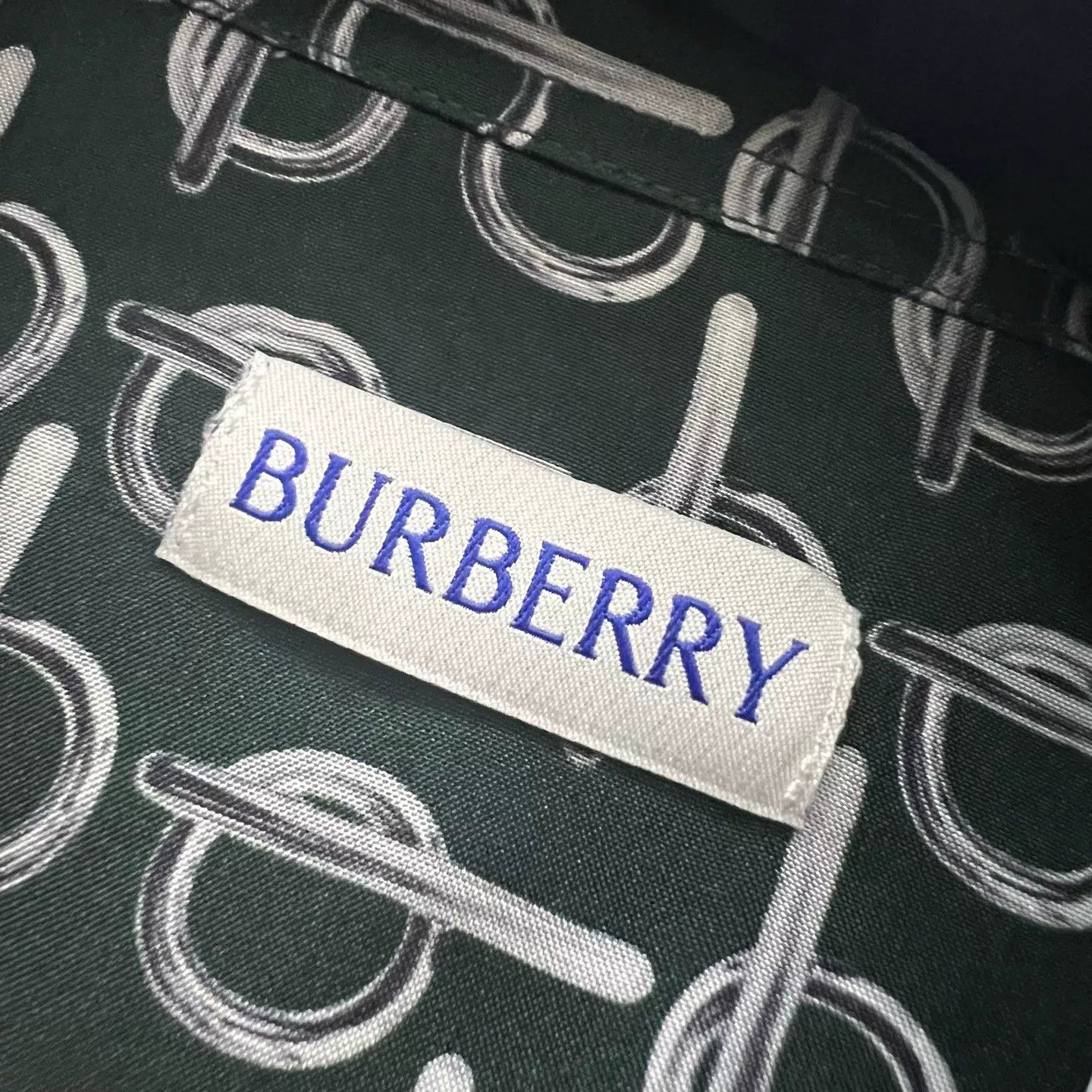 Burberry Burberry B Monogram Print Silk Button Up Shirt 36 Size XS / US 0-2 / IT 36-38 - 4 Thumbnail