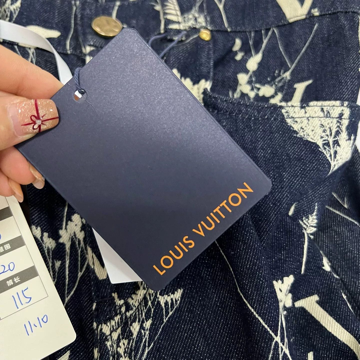 Louis Vuitton Louis Vuitton Wheat Print Denim Jeans 30 Size US 30 / EU 46 - 6 Thumbnail