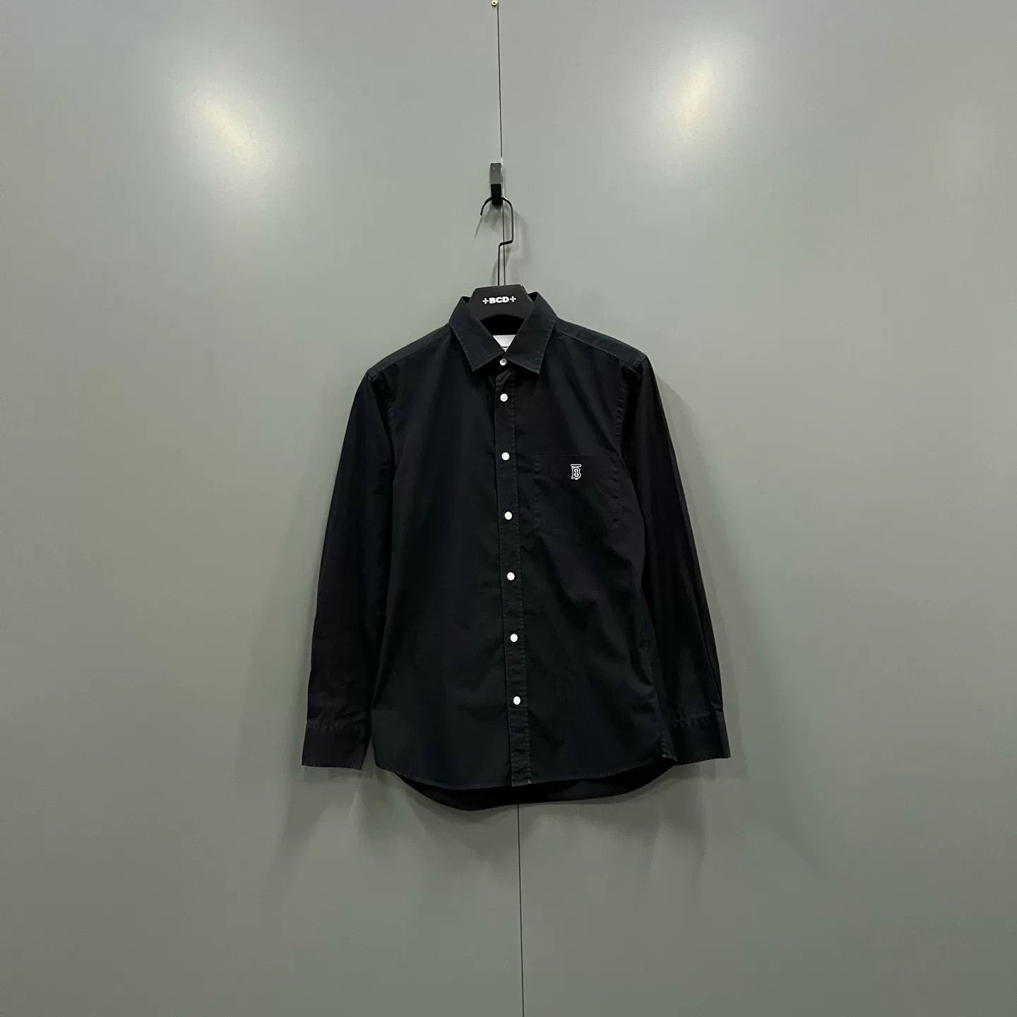 Burberry Burberry TB Logo Embroidered Shirt Black S Size US S / EU 44-46 / 1 - 2 Thumbnail