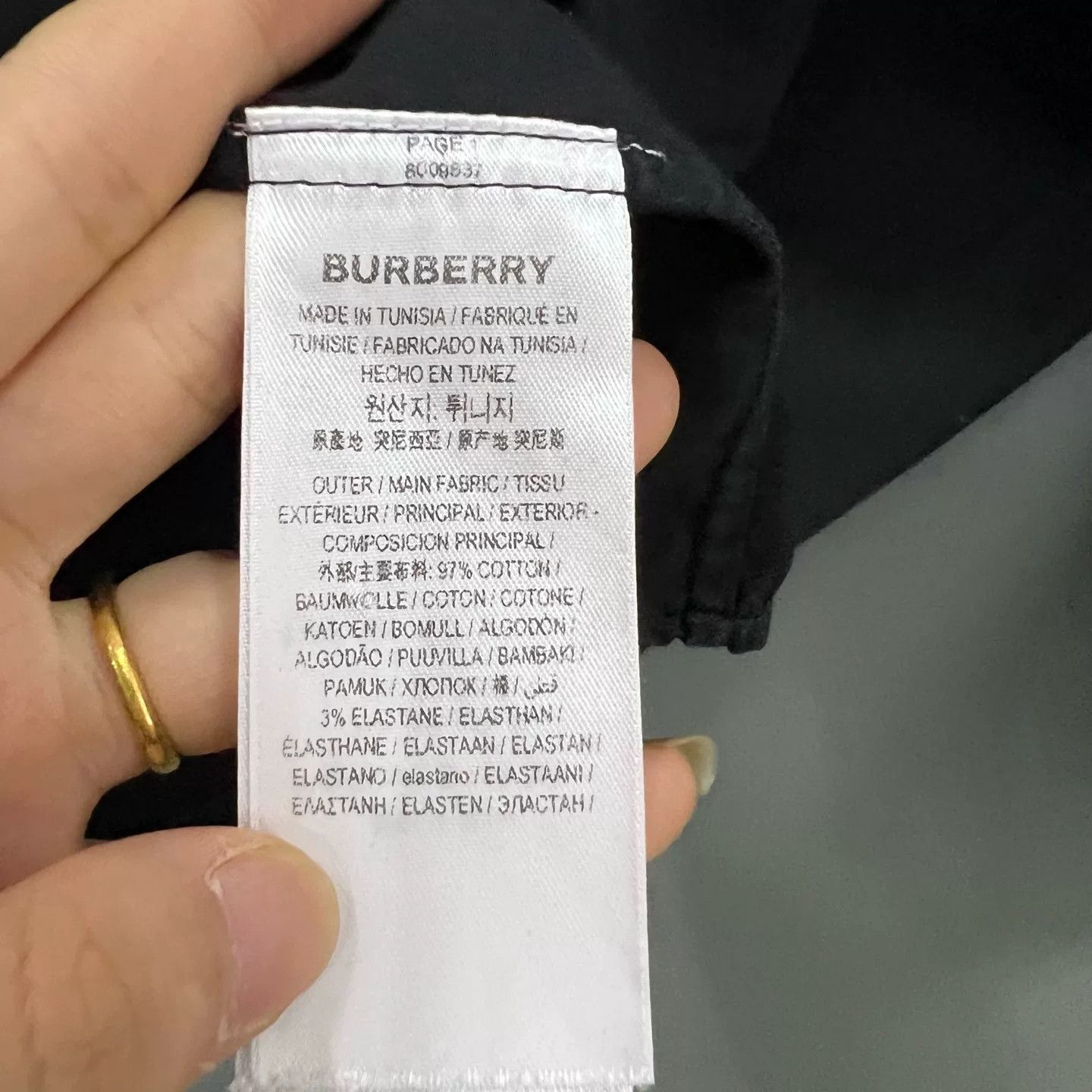 Burberry Burberry TB Logo Embroidered Shirt Black S Size US S / EU 44-46 / 1 - 5 Thumbnail