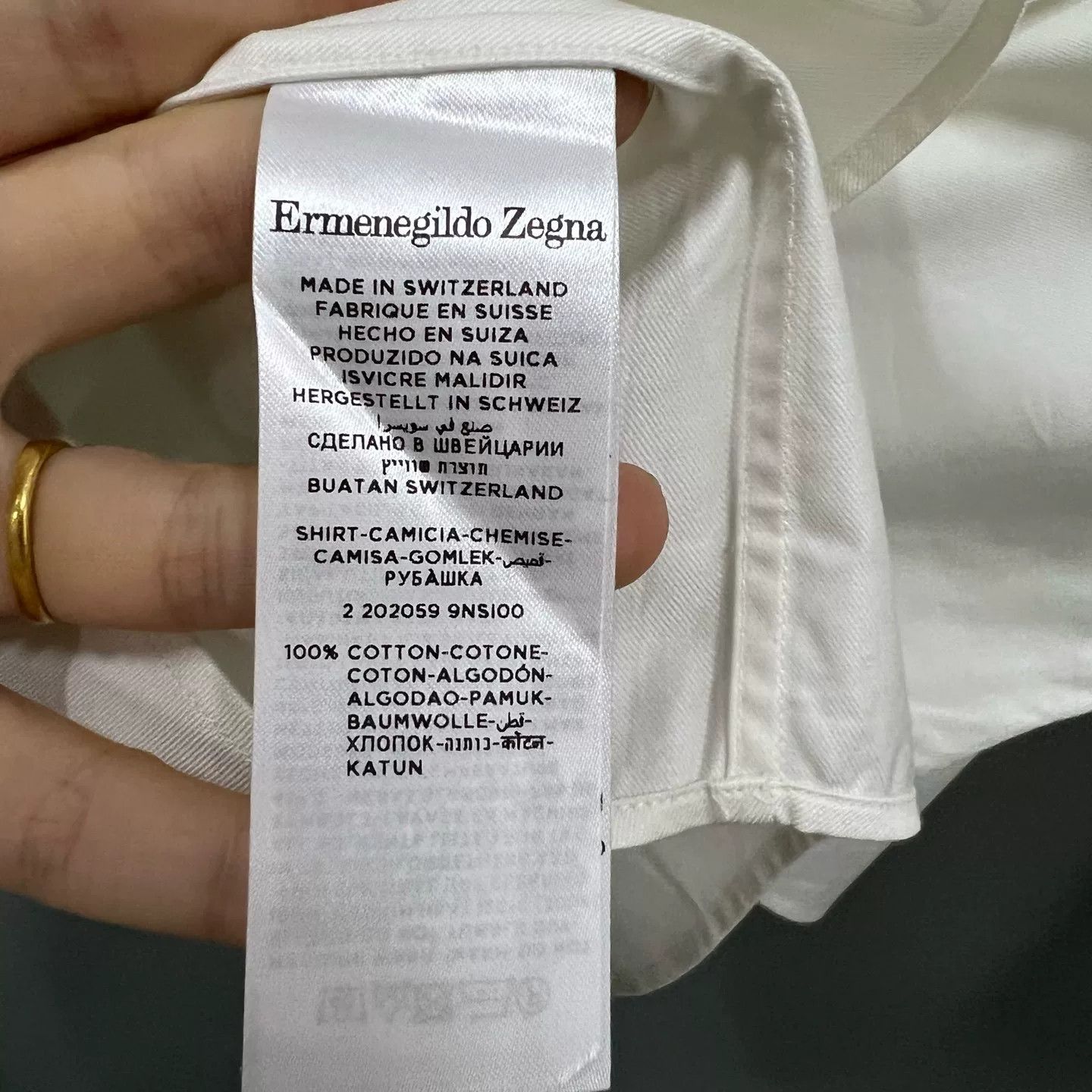 Z Zegna Zegna Couture XXX White Cotton Shirt 40 Size US M / EU 48-50 / 2 - 5 Thumbnail