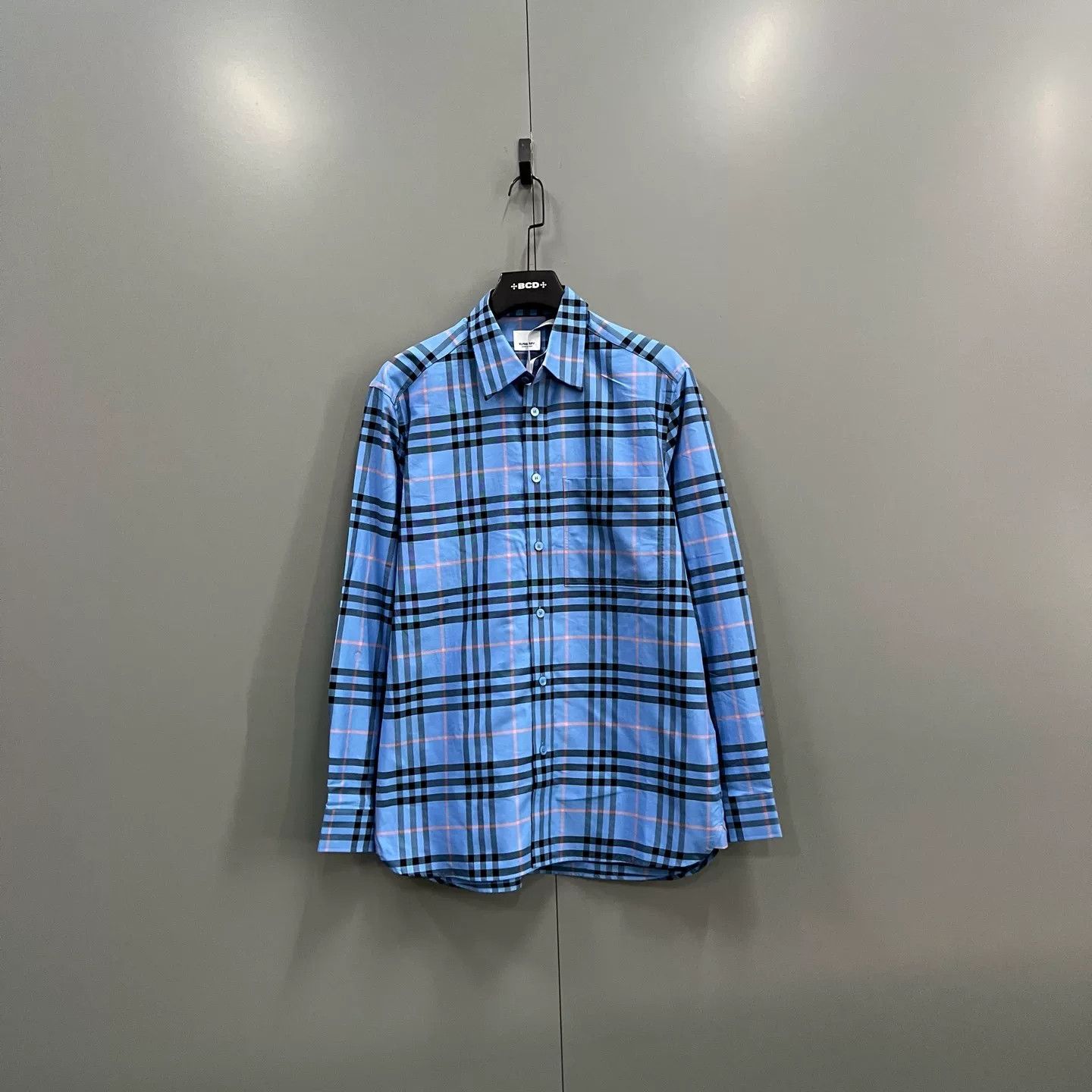 Burberry Burberry Blue Check Long Sleeve Shirt S Size US S / EU 44-46 / 1 - 2 Thumbnail
