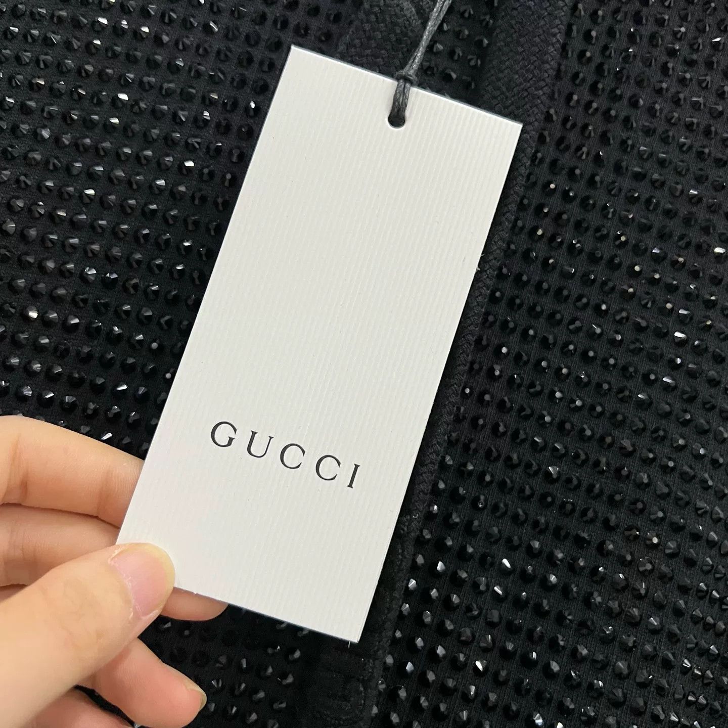 Gucci Gucci Studded Rhinestone Hoodie Size L Size US L / EU 52-54 / 3 - 6 Thumbnail